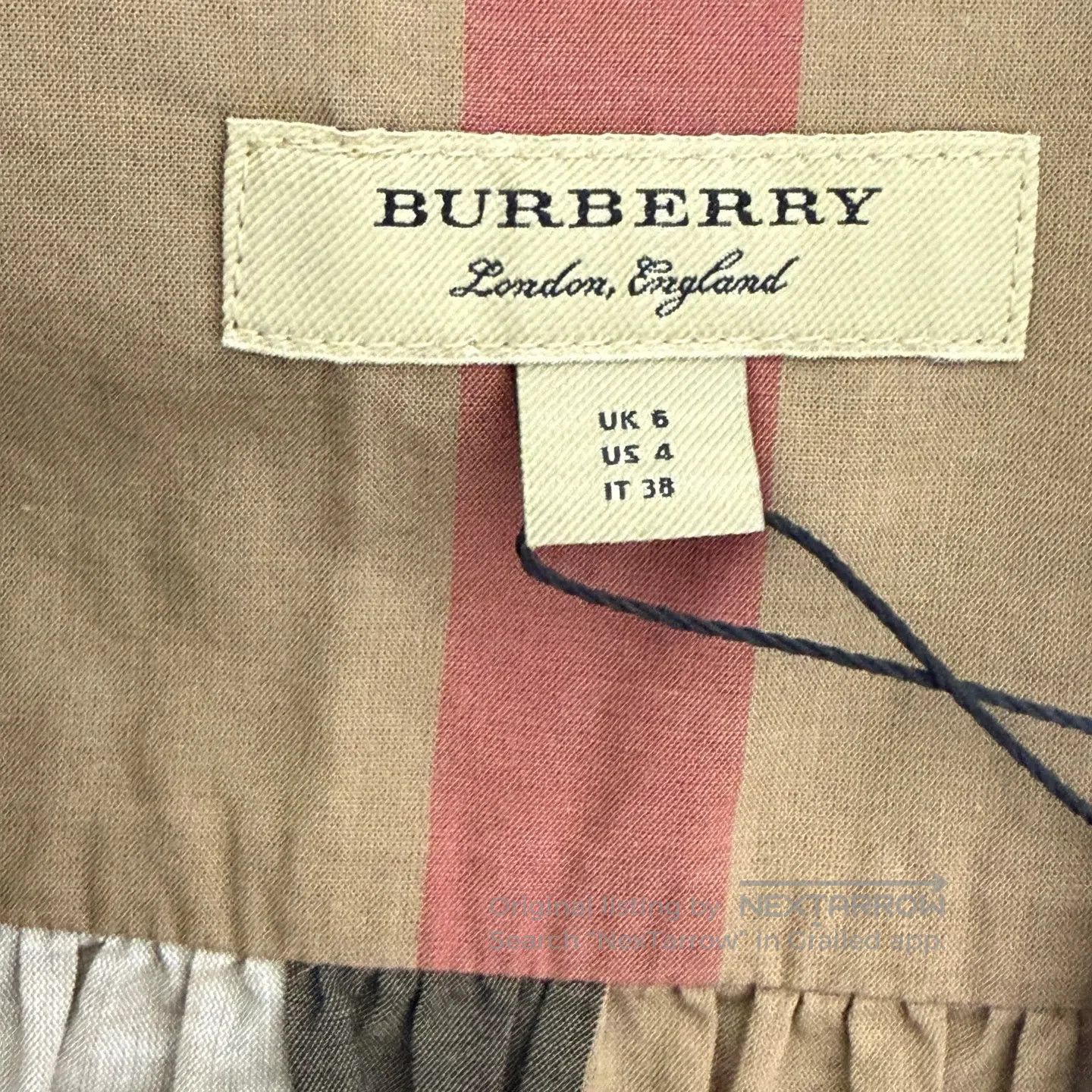 Burberry Burberry Khaki Big Checkered Shirt Dress| Size XS / US 0-2 / IT 36-38 - 2 Thumbnail