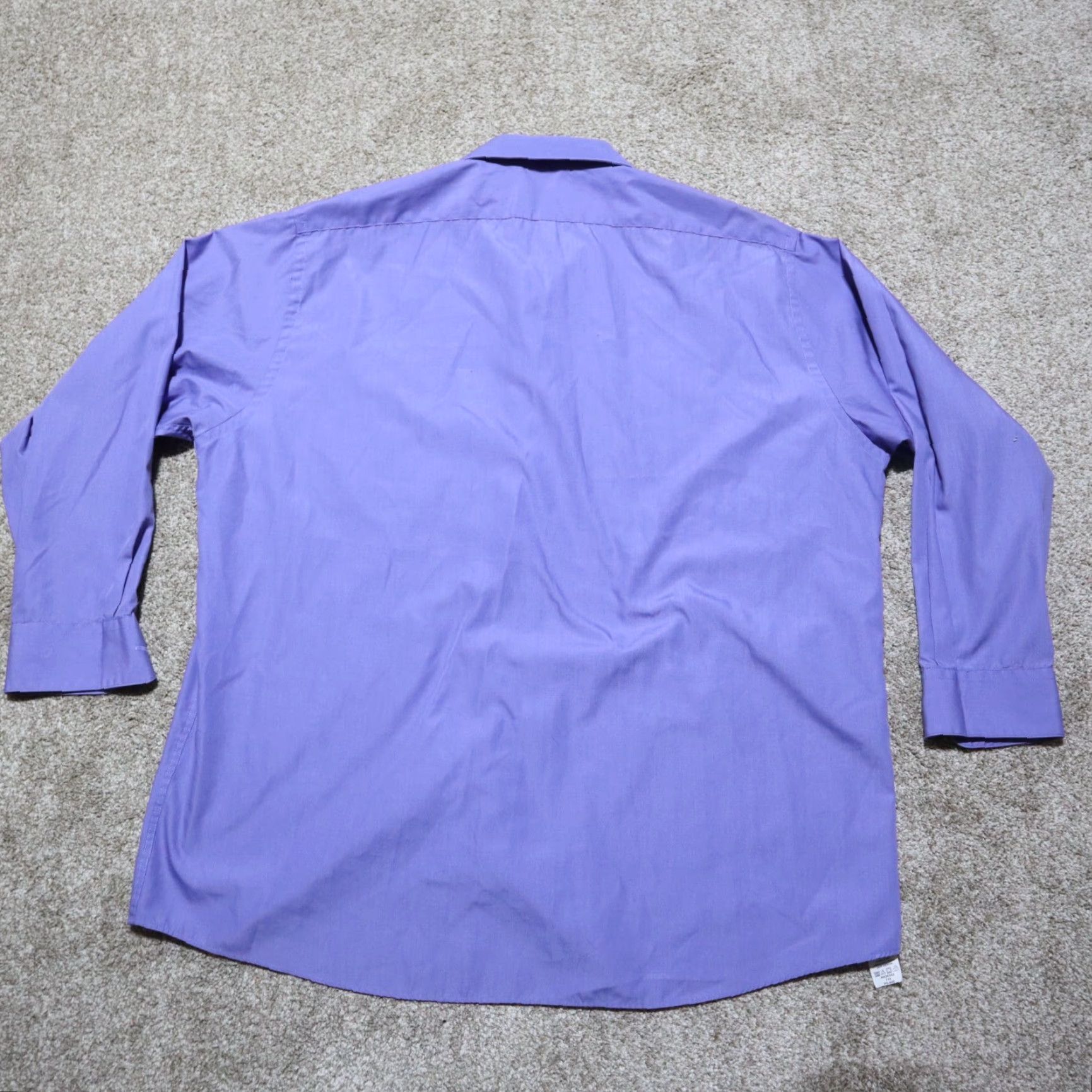 Arrow Arrow Shirt Men 17.5 Blue Long Sleeve Button-Down Solid Cotton Blend 171/2 17.5 32 / 33 Casual Size US XL / EU 56 / 4 - 8 Thumbnail