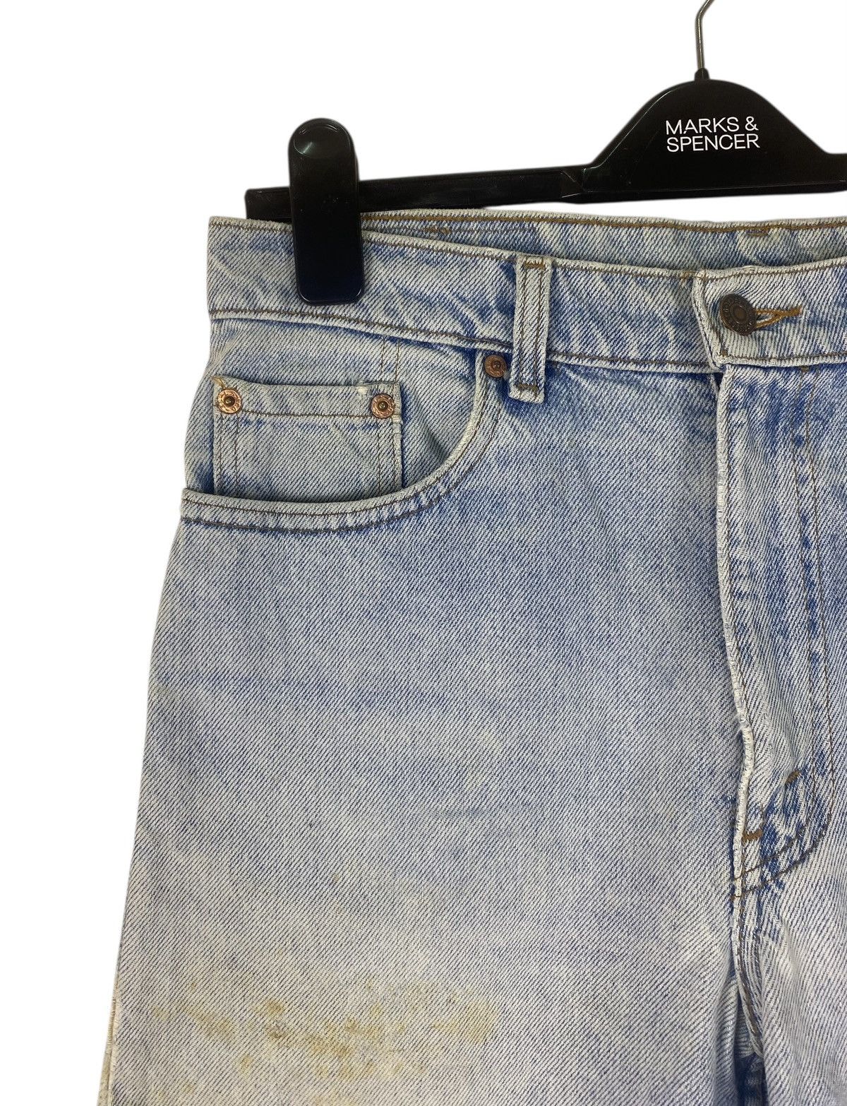 Levi's × Vintage Vintage 90s Thrashed Levis 510 Cutter Short Pants Denim Size US 31 - 3 Thumbnail