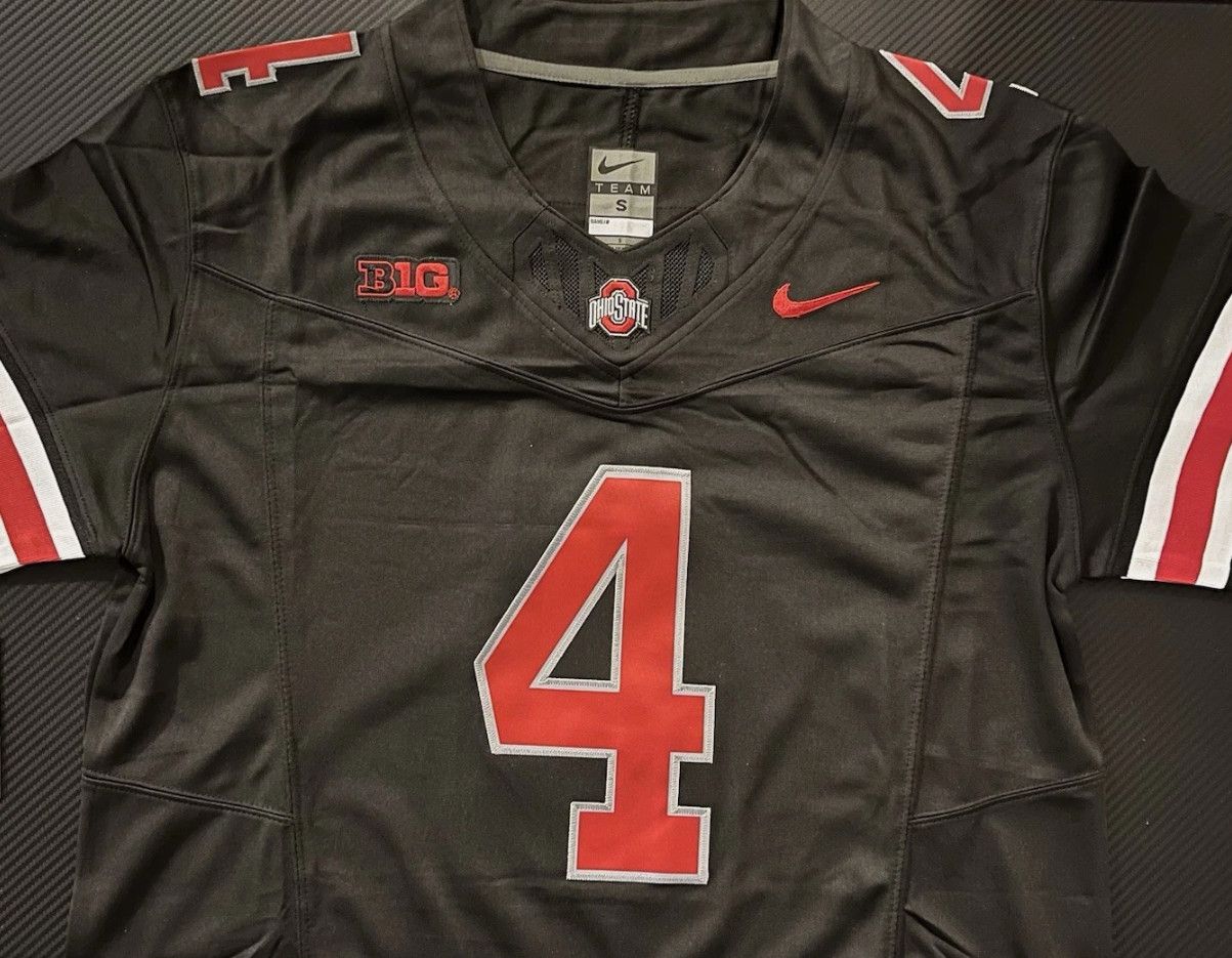 Other Men's Jeremiah Smith Black Ohio State OSU Jersey Size US L / EU 52-54 / 3 - 4 Thumbnail