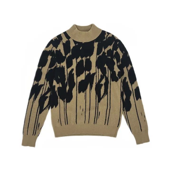 Dior Dior Dior Goat Wool Pattern Turtleneck Sweater 0079-2507 Size US S / EU 44-46 / 1 - 2 Thumbnail