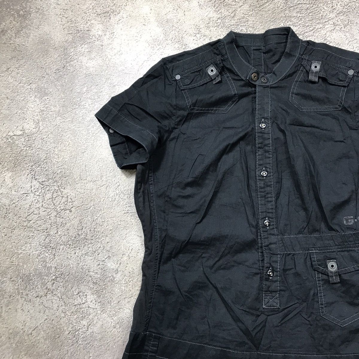 Vintage Vintage G-Star Raw Utility Shirt Dress Streetwear Y2K Logo L Size L / US 10 / IT 46 - 2 Thumbnail