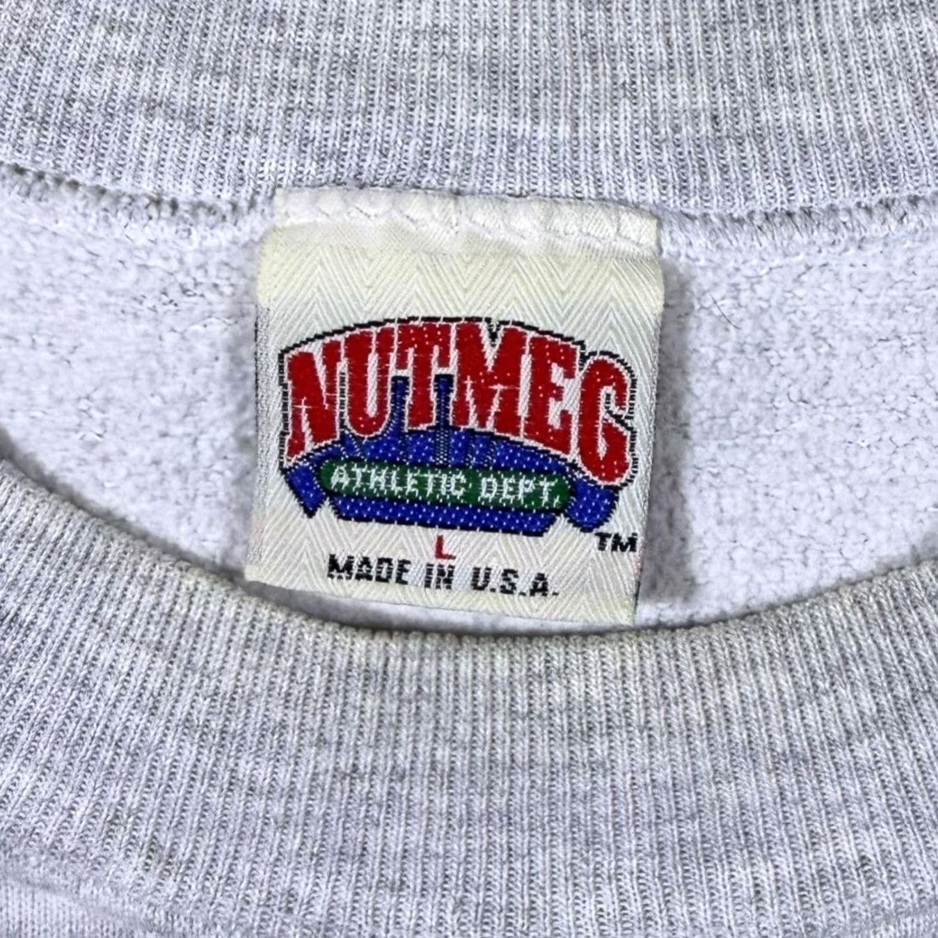 Nutmeg VINTAGE Nutmeg "University Of Miami Hurricanes" College Graphic Grey Sweatshirt Mens M (Grey) Size US M / EU 48-50 / 2 - 4 Thumbnail
