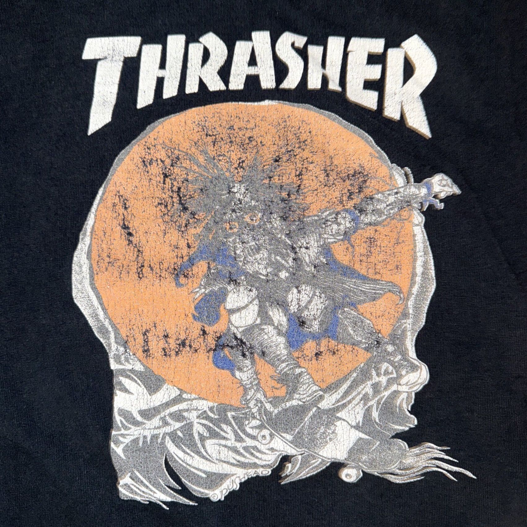 Thrasher Thrasher Magazine Pus Head T-Shirt Black Medium 20x27 Size US M / EU 48-50 / 2 - 2 Thumbnail