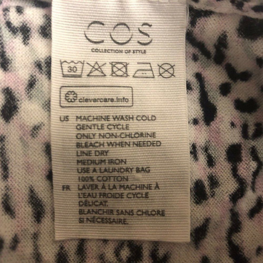 Cos COS Animal Print Knit T-shirt Pink Black US S Size S / US 4 / IT 40 - 9 Thumbnail