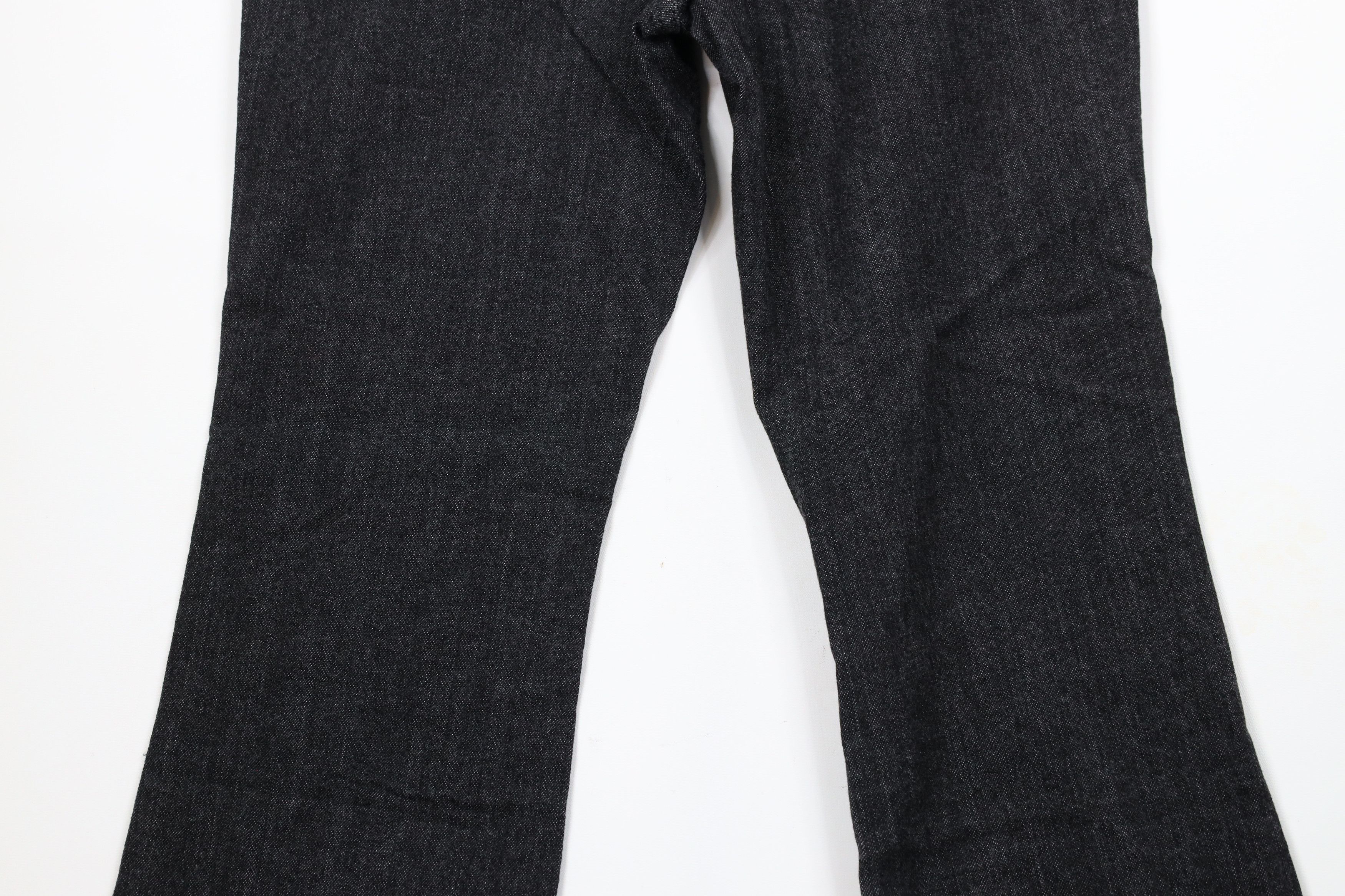 Vintage Deadstock Vintage Y2K Babydoll Wide Leg Denim Jeans Black Size 32" / US 10 / IT 46 - 12 Thumbnail