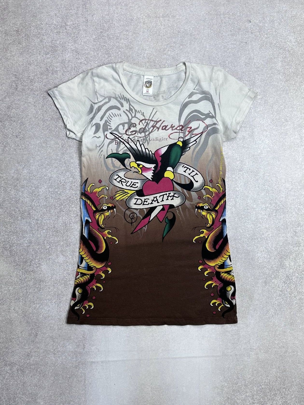 Ed Hardy Vintage Ed Hardy Christian Audigier JPG Style T-shirt M Size US M / EU 48-50 / 2 - 1 Thumbnail