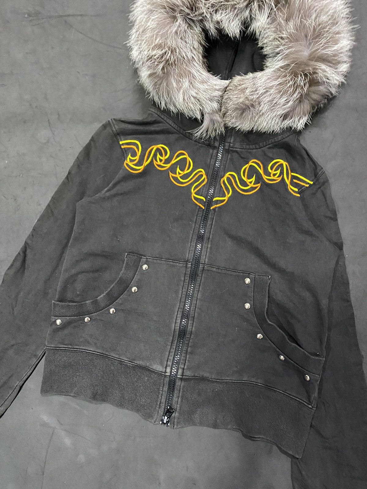 Japanese Brand BINDINGOFFER💸Tribal Furhoodie Japanesebrand Salad Ifsix Lgb Size US XS / EU 42 / 0 - 3 Thumbnail