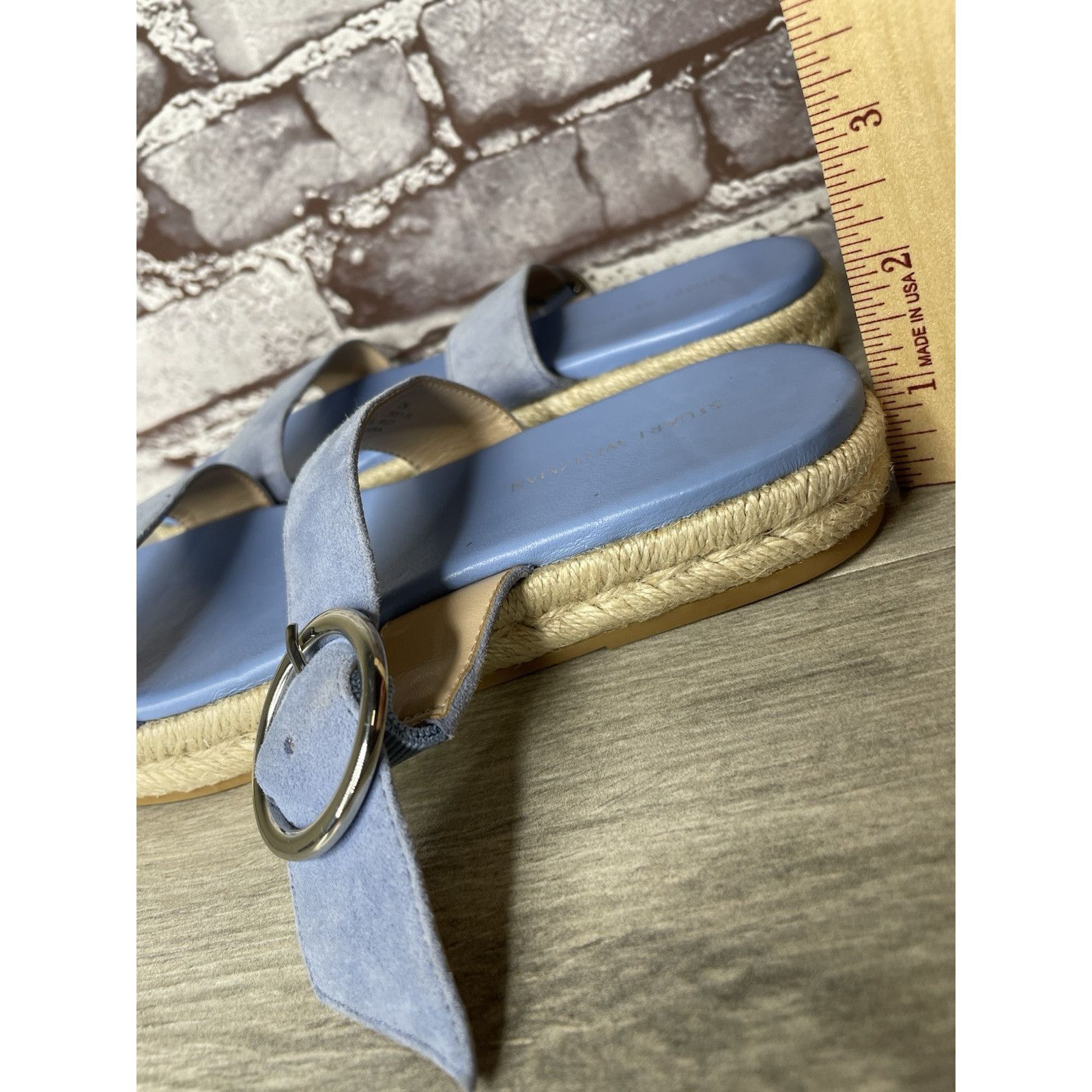 Stuart Weitzman Stuart Weitzman Periwinkle Blue Suede Leather Espadrille San Size US 6 / IT 36 - 8 Thumbnail