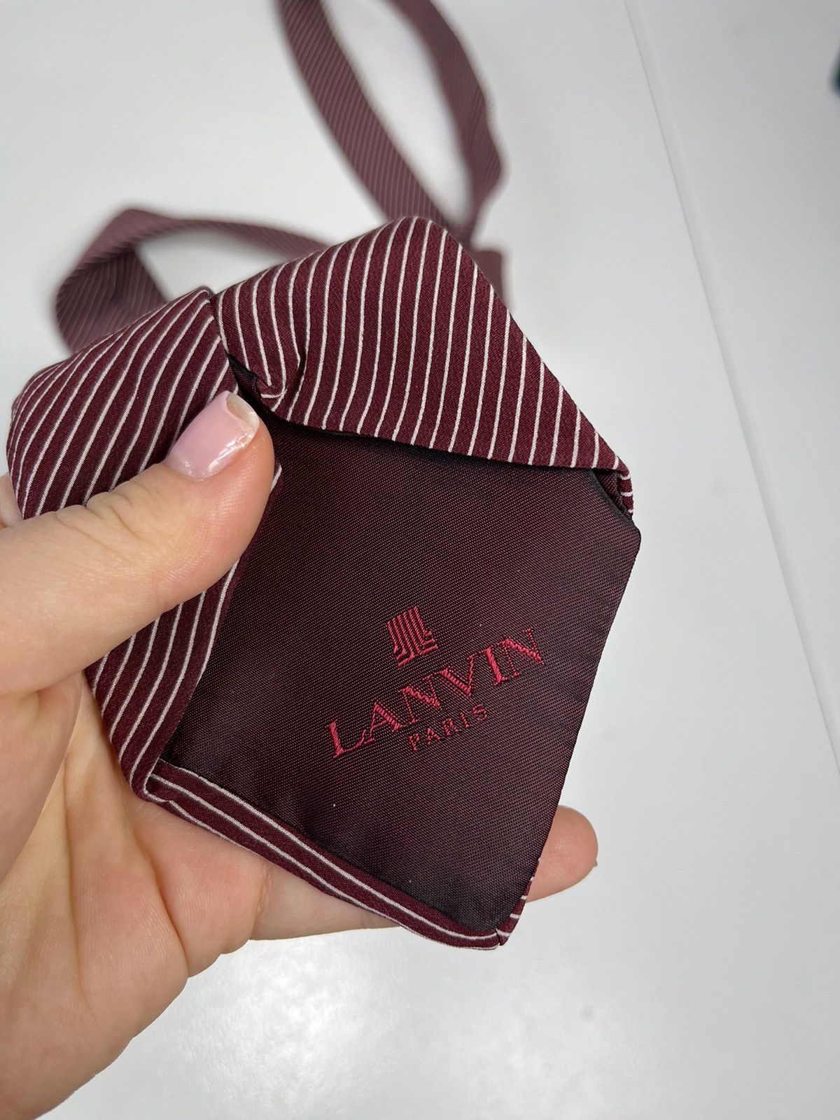 Lanvin Lanvin Vintage Silk Tie Made in France Size ONE SIZE - 5 Thumbnail