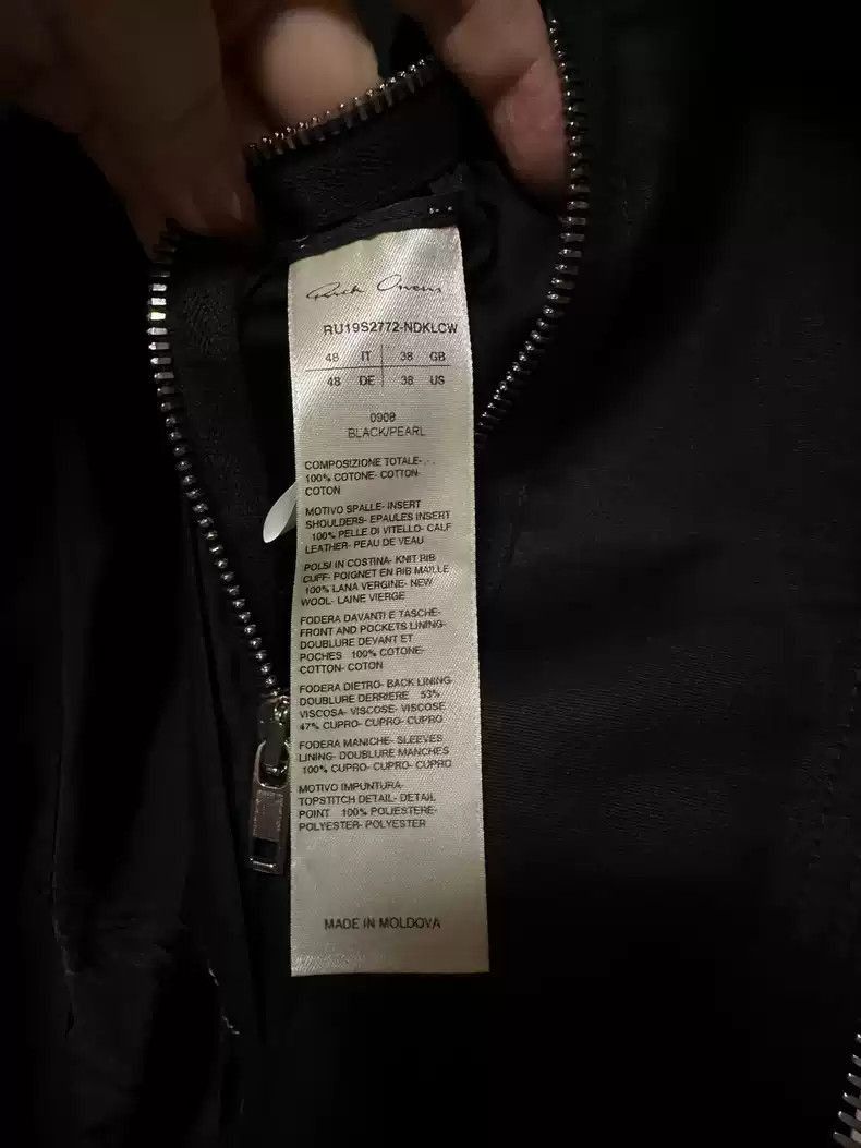 Rick Owens Rick Owens 2019 mainline leather jacket-2505 Size US M / EU 48-50 / 2 - 8 Thumbnail