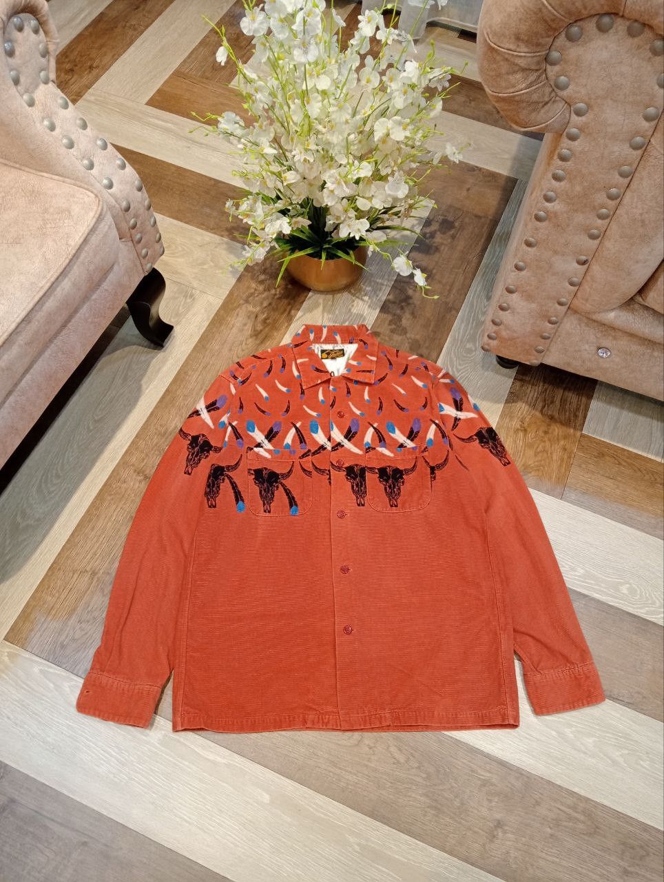 Toyo Enterprises INDIAN by TOYO ENTERPRISES NATIVE AMERICAN CORDUROY SHIRT Size US L / EU 52-54 / 3 - 2 Thumbnail