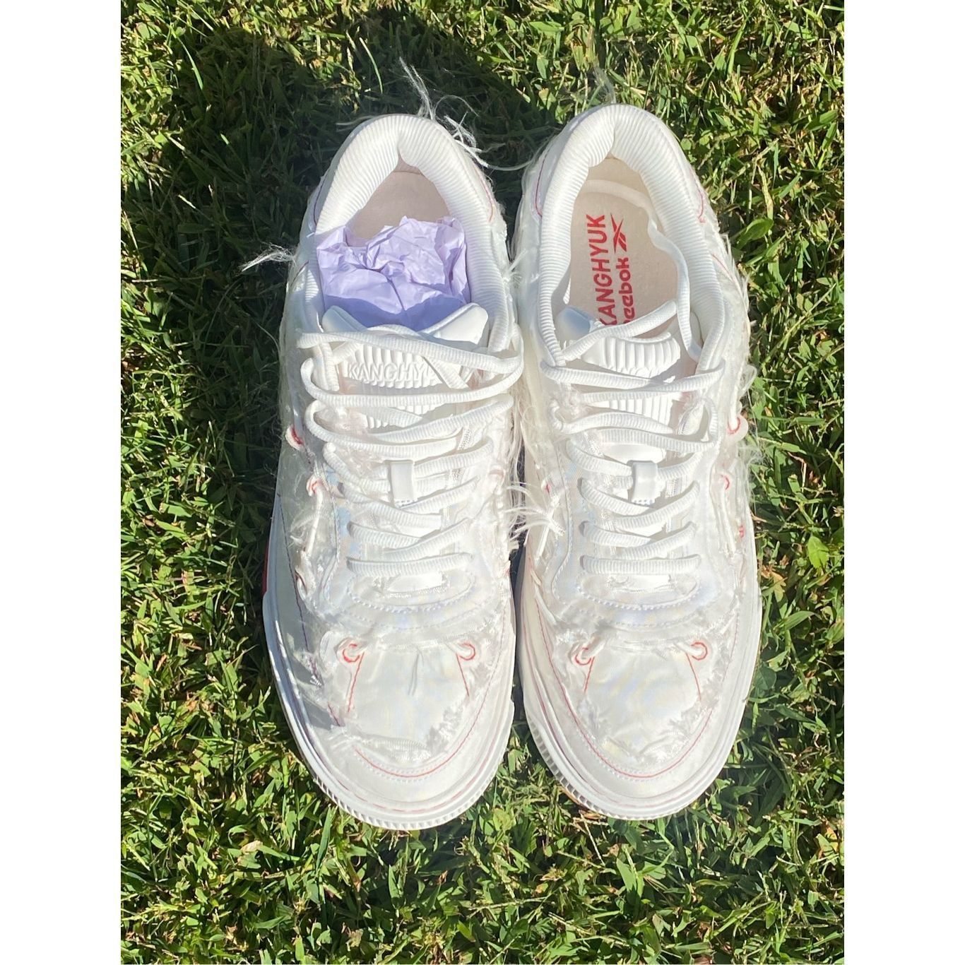 KANGHYUK Reebok x Kanghyuk Club C in White & Red Size 11 NIB MSRP: $9 Size US 11 / EU 44 - 2 Thumbnail