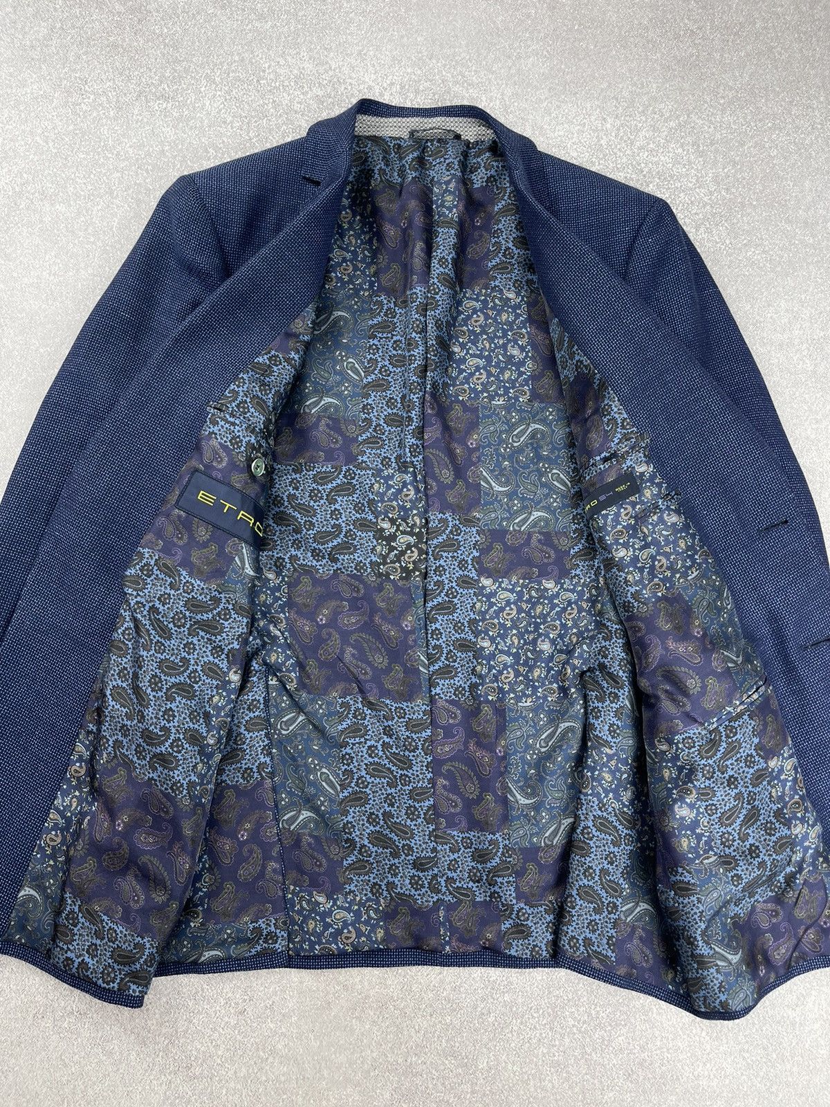Etro Etro Blue Check Wool Blazer Size 54 Size 44R - 9 Thumbnail