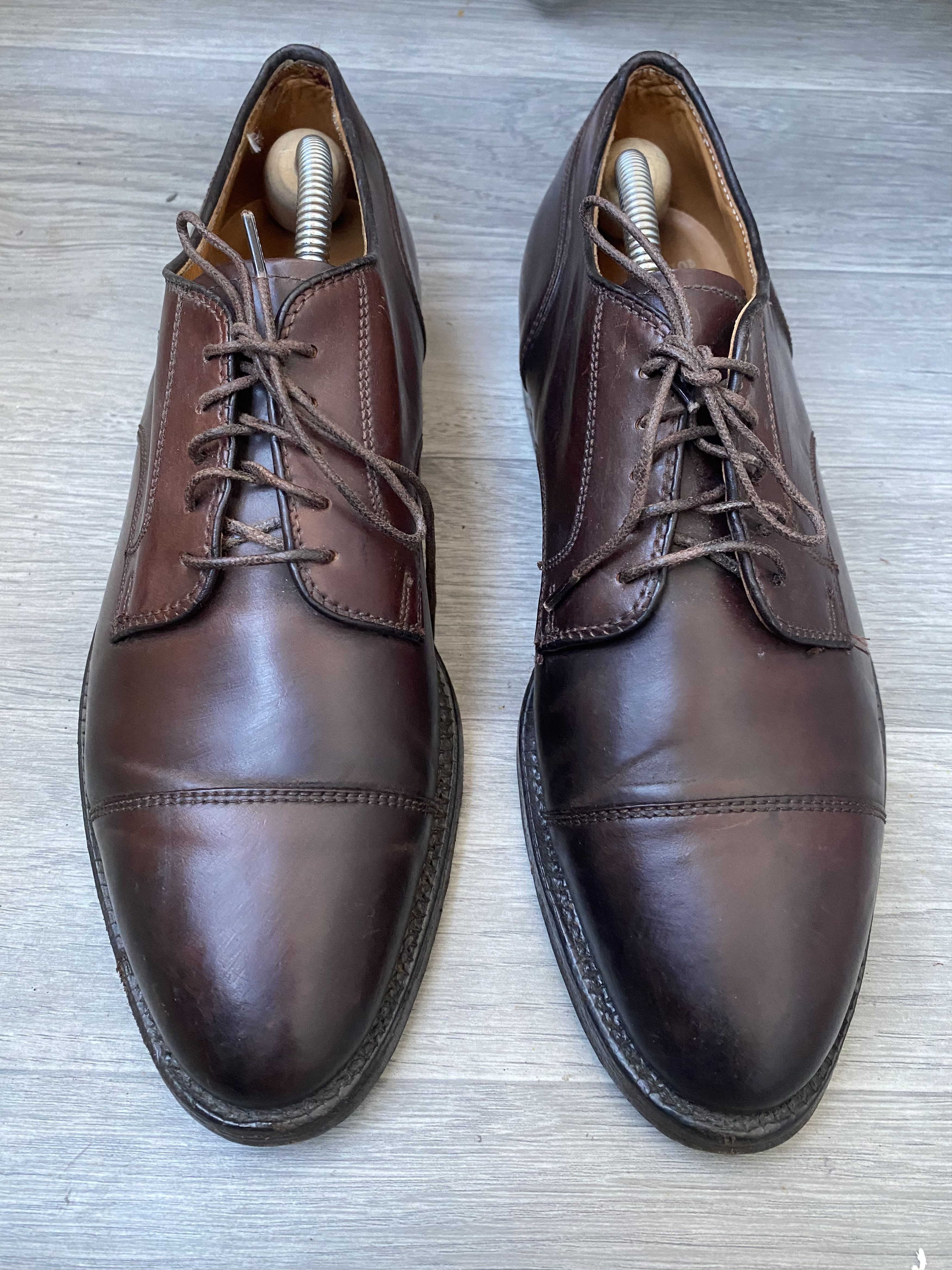 Alden Alden cap-toe shell cordovan dress oxford shoes sz 7.5 Size US 7.5 / EU 40-41 - 2 Thumbnail