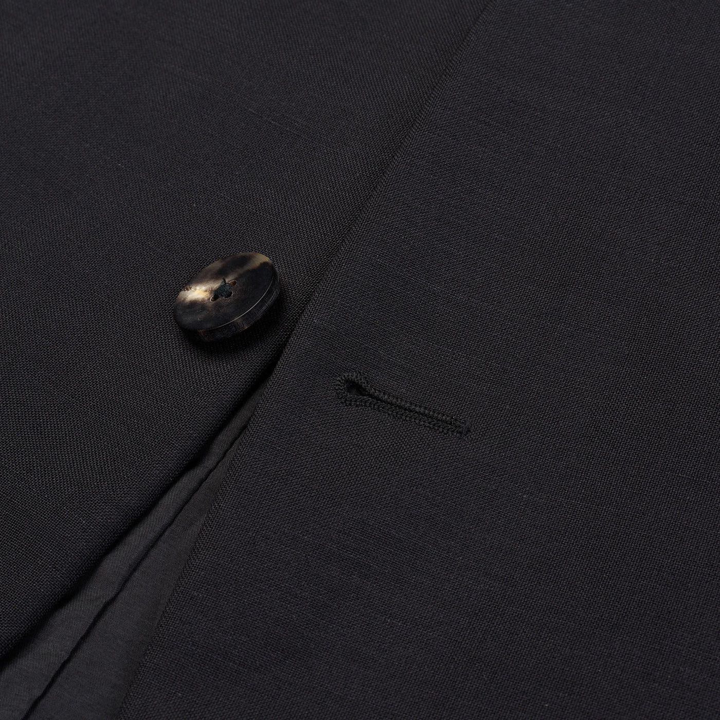 Fear of God FEAR OF GOD Black Single Breasted Lapelless Blazer Size 40R - 5 Thumbnail