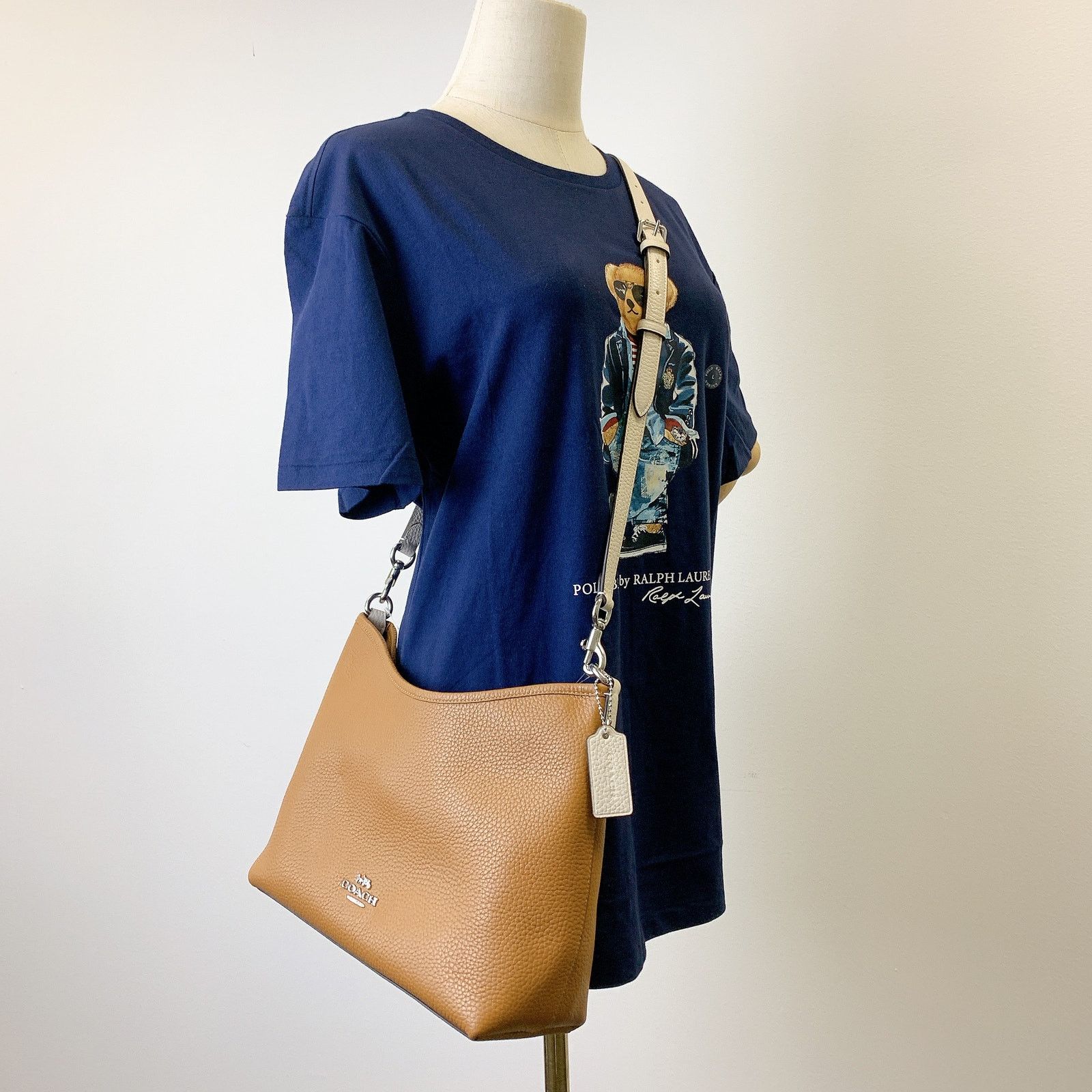 Coach Coach CT850 Laurel Shoulder Bag Colorblock Light Saddle Size ONE SIZE - 1 Thumbnail