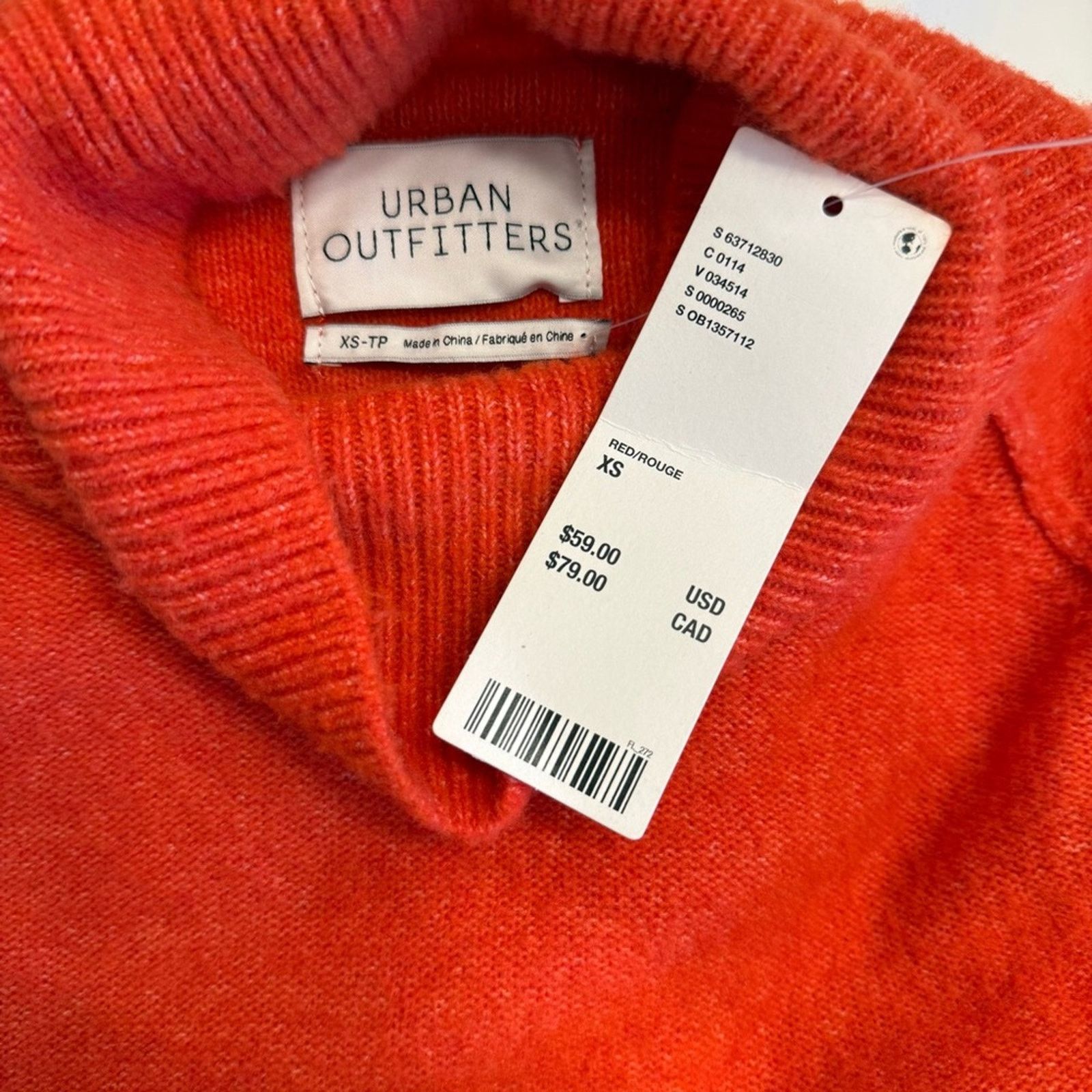 Urban Outfitters Urban Outfitters Kyla Cropped Turtleneck Sweater XS Size XS / US 0-2 / IT 36-38 - 7 Thumbnail
