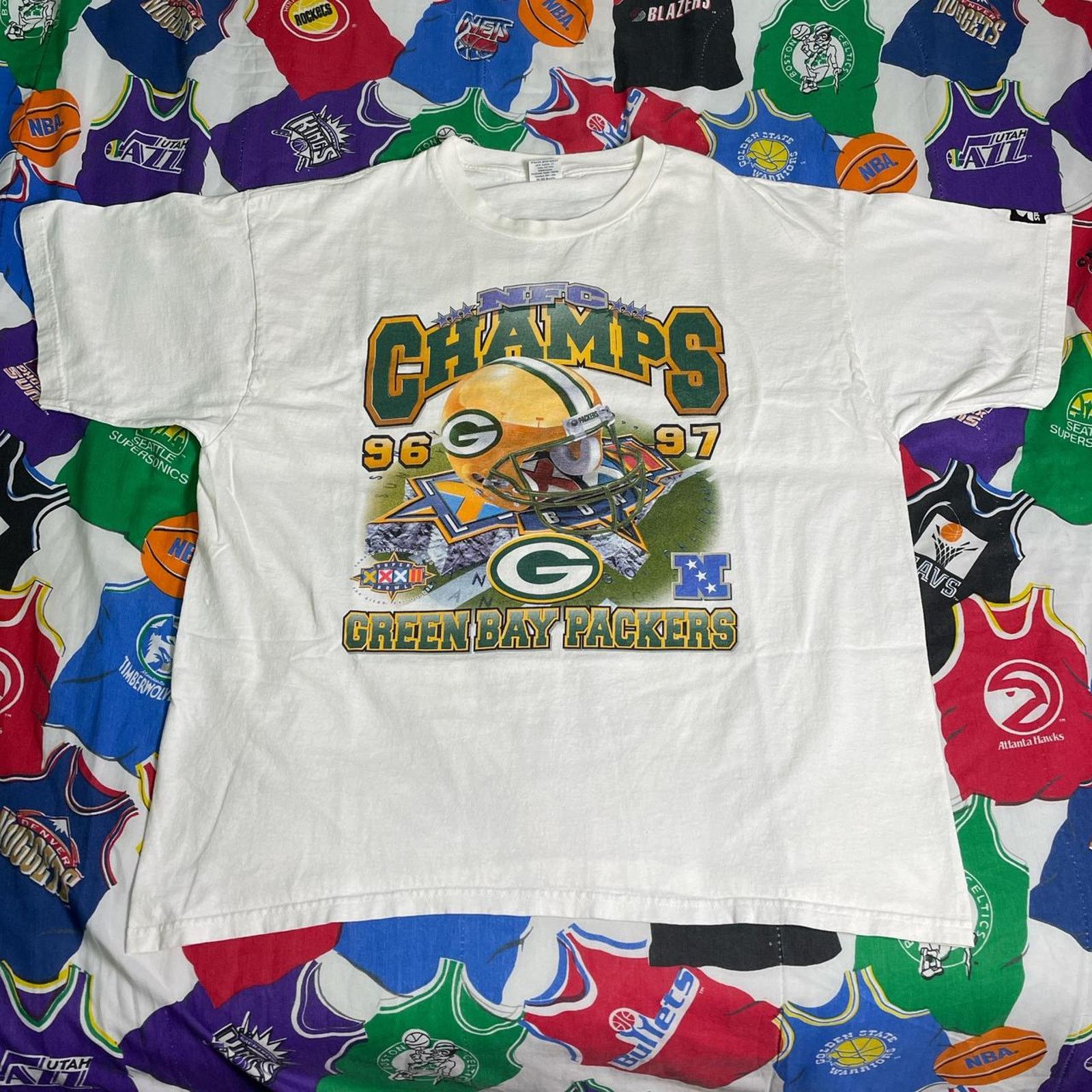 NFL × Starter × Vintage Vintage 1998 Starter NFL Green Bay Packers Super Bowl Tee Size US XL / EU 56 / 4 - 1 Thumbnail