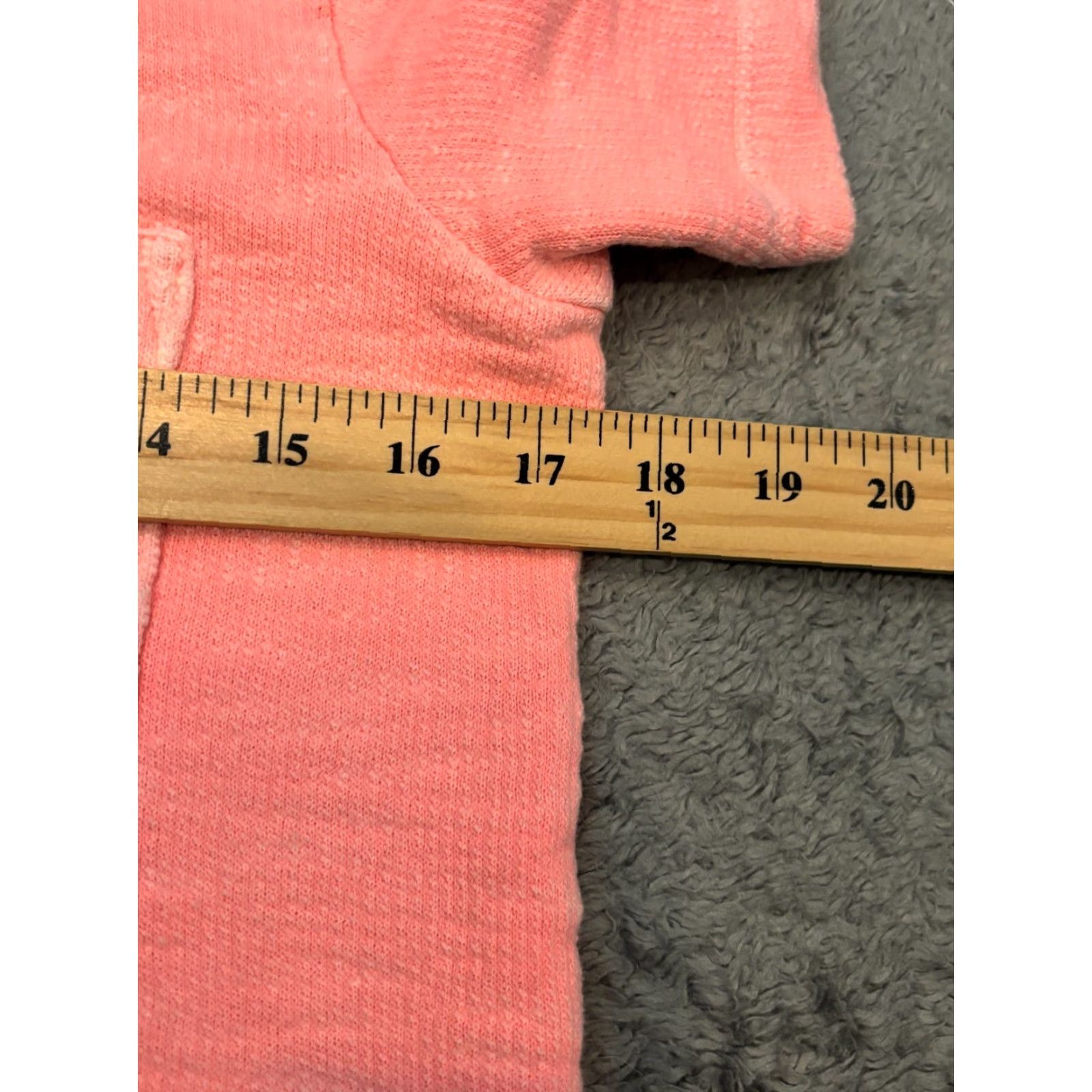 J.Crew VINTAGE J.CREW Shirt Womens XS Pink Terry Cloth Chest Pocket Pullover Size XS / US 0-2 / IT 36-38 - 3 Thumbnail