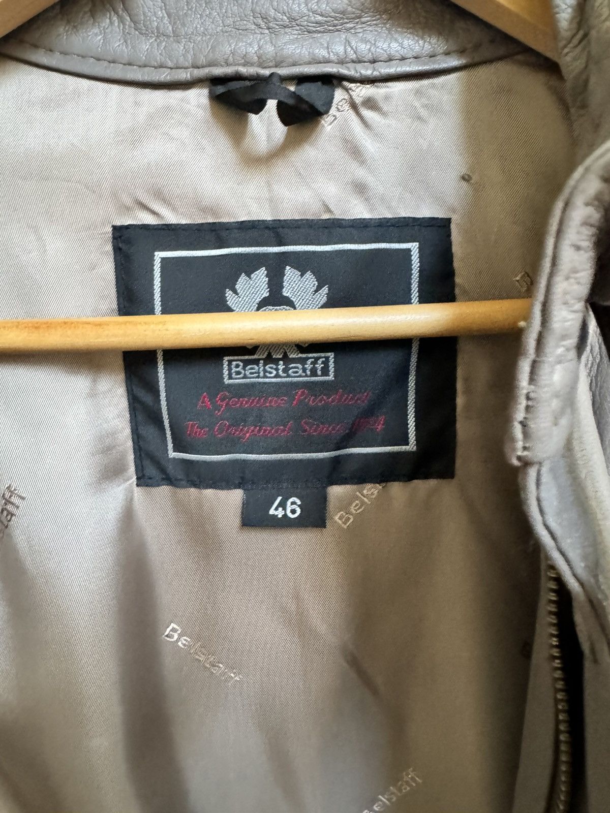 Belstaff Belstaff Taupe Leather Cropped Bomber Jacket. Size IT 46 Size L / US 10 / IT 46 - 6 Thumbnail