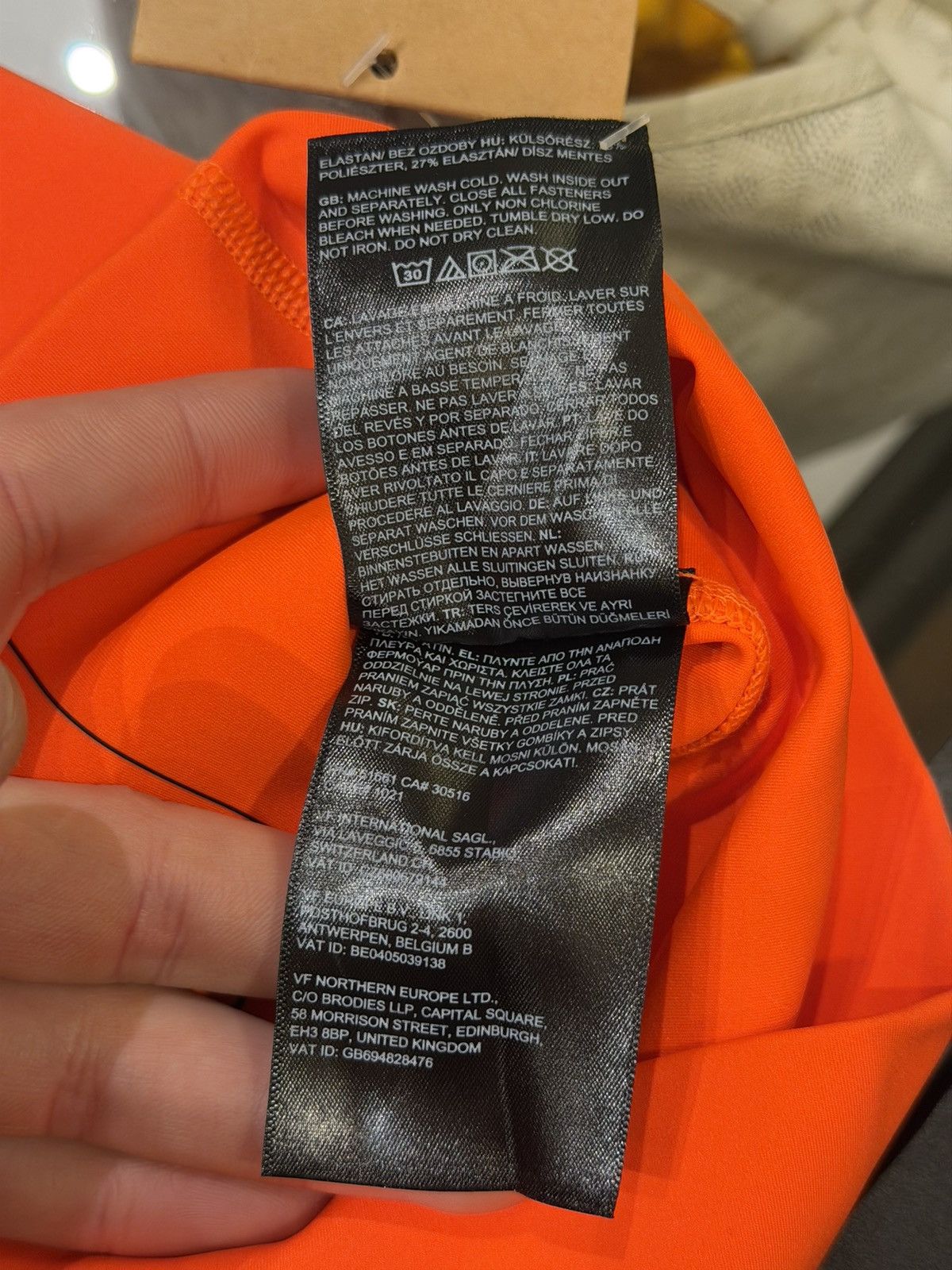 Online Ceramics × The North Face The North Face x Online Ceramics Biker Shorts - Orange Size 22" - 5 Thumbnail