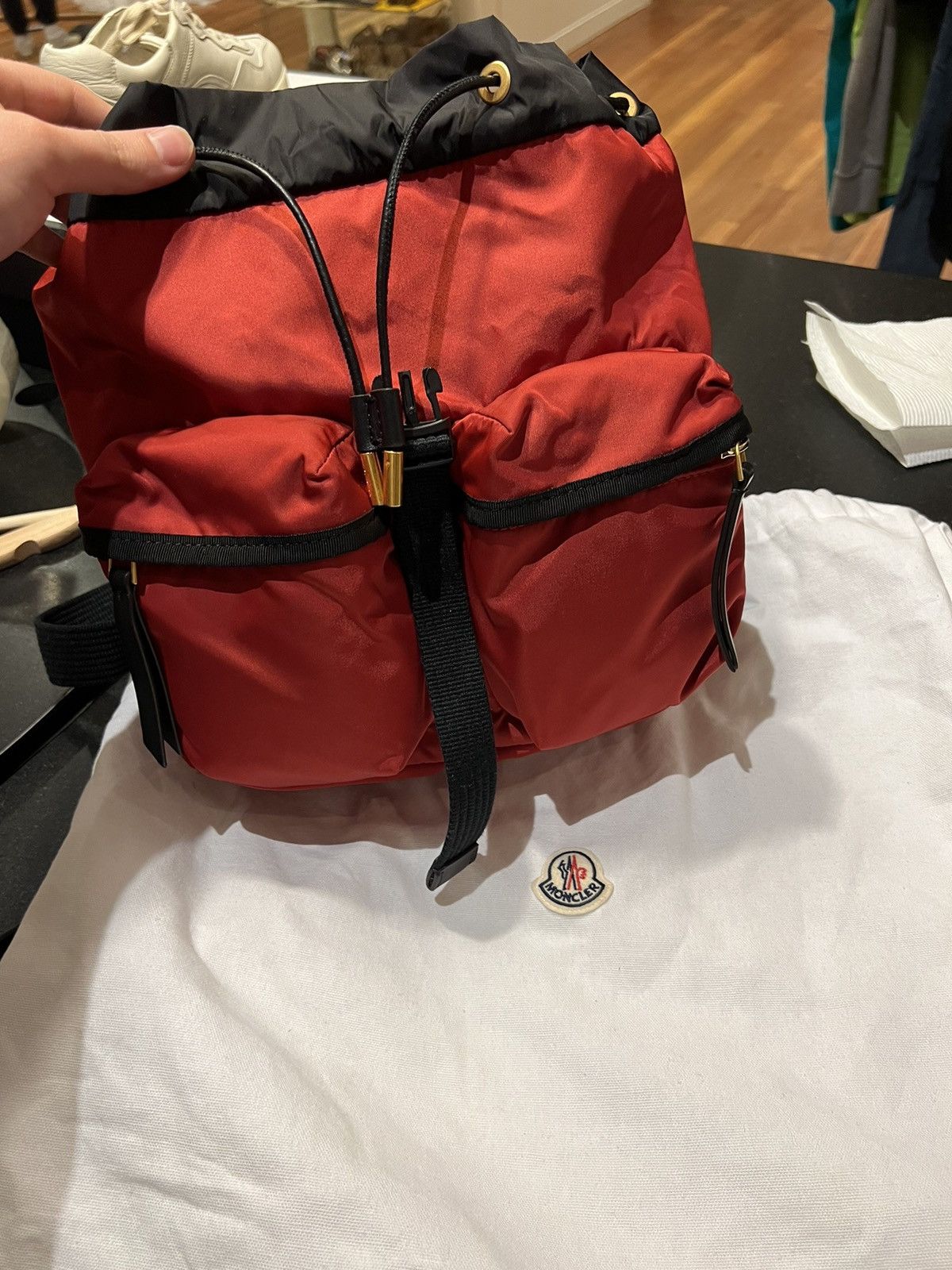 Moncler Moncler Dauphine Large Backpack red brand new Size ONE SIZE - 12 Thumbnail