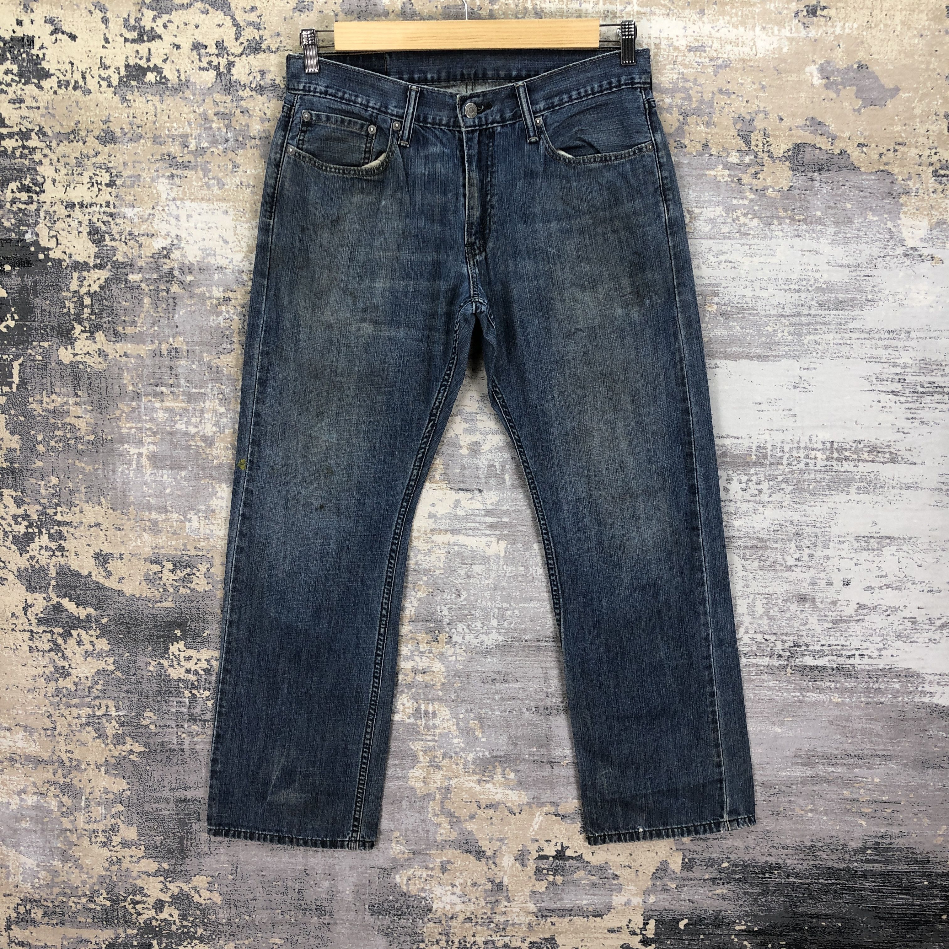 Jean Vintage Y2K Levis 514 Faded Jeans Dirty Levis Ripped Denim Size US 30 / EU 46 - 1 Thumbnail