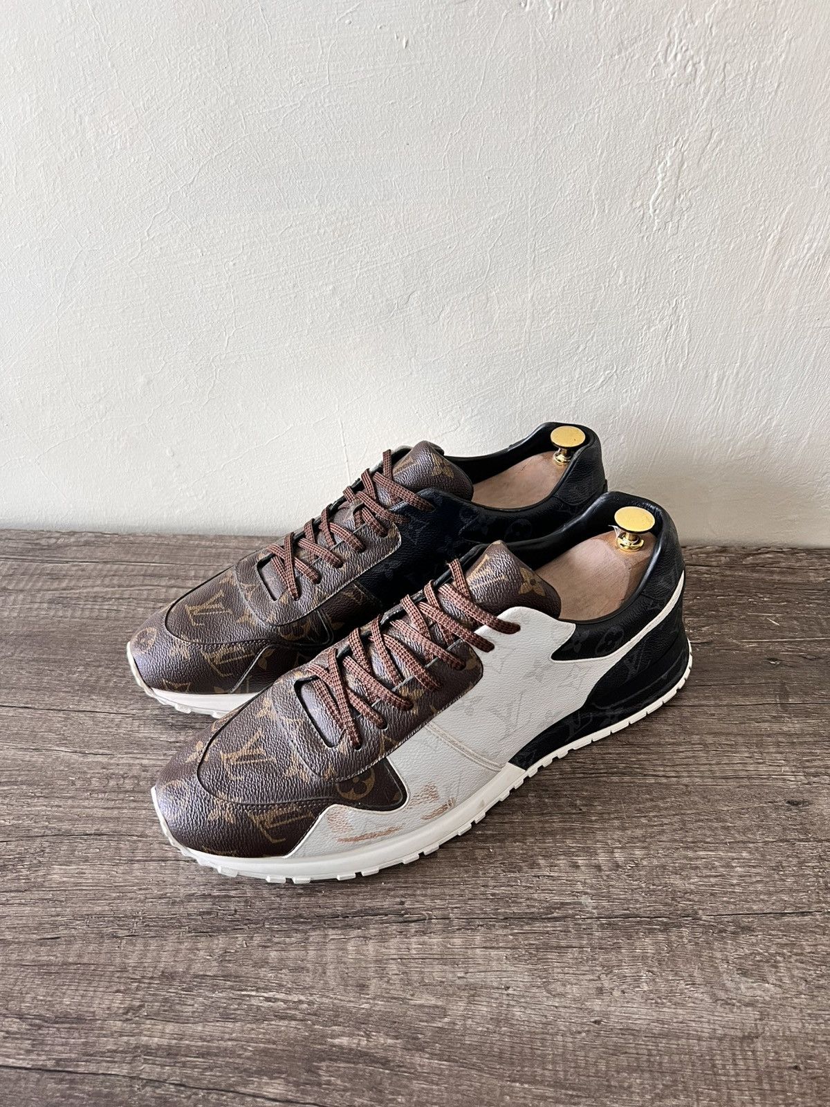 Louis Vuitton LOUIS VUITTON RUN AWAY TRIPLE MONOGRAM SNEAKERS Size US 12 / EU 45 - 2 Thumbnail