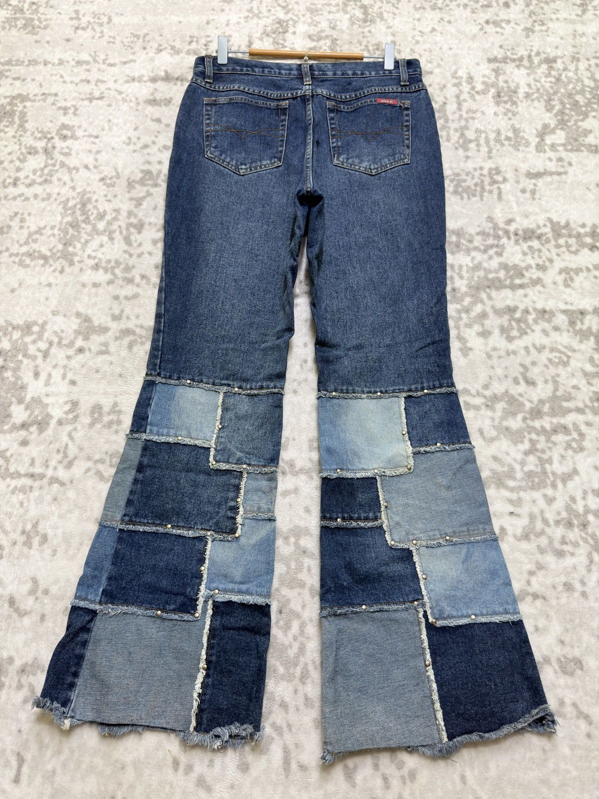 Hysteric Glamour Zana Di Patchwork Flare Y2K Vintage Denim Jeans Size US 30 / EU 46 - 2 Thumbnail