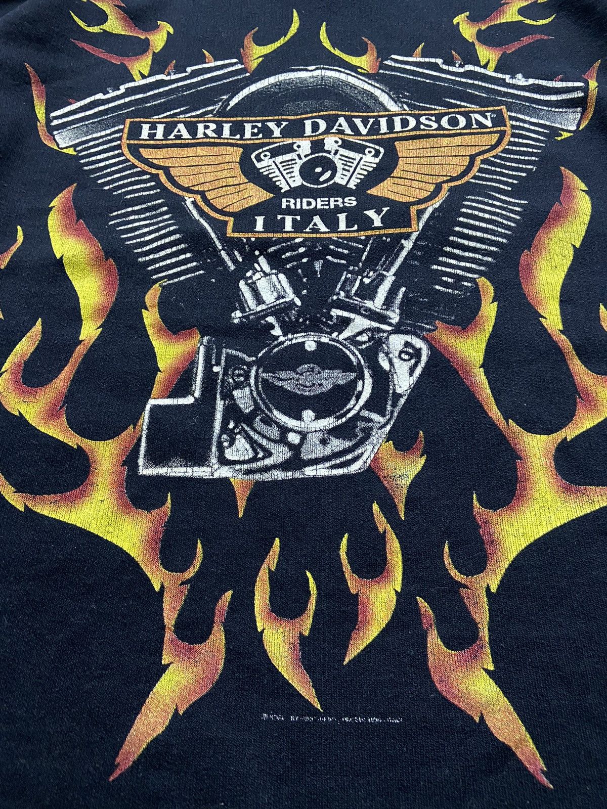 Harley Davidson × Vintage Vintage 1999 Harley Davidson Raiders Italy Hoodie Size US M / EU 48-50 / 2 - 6 Thumbnail