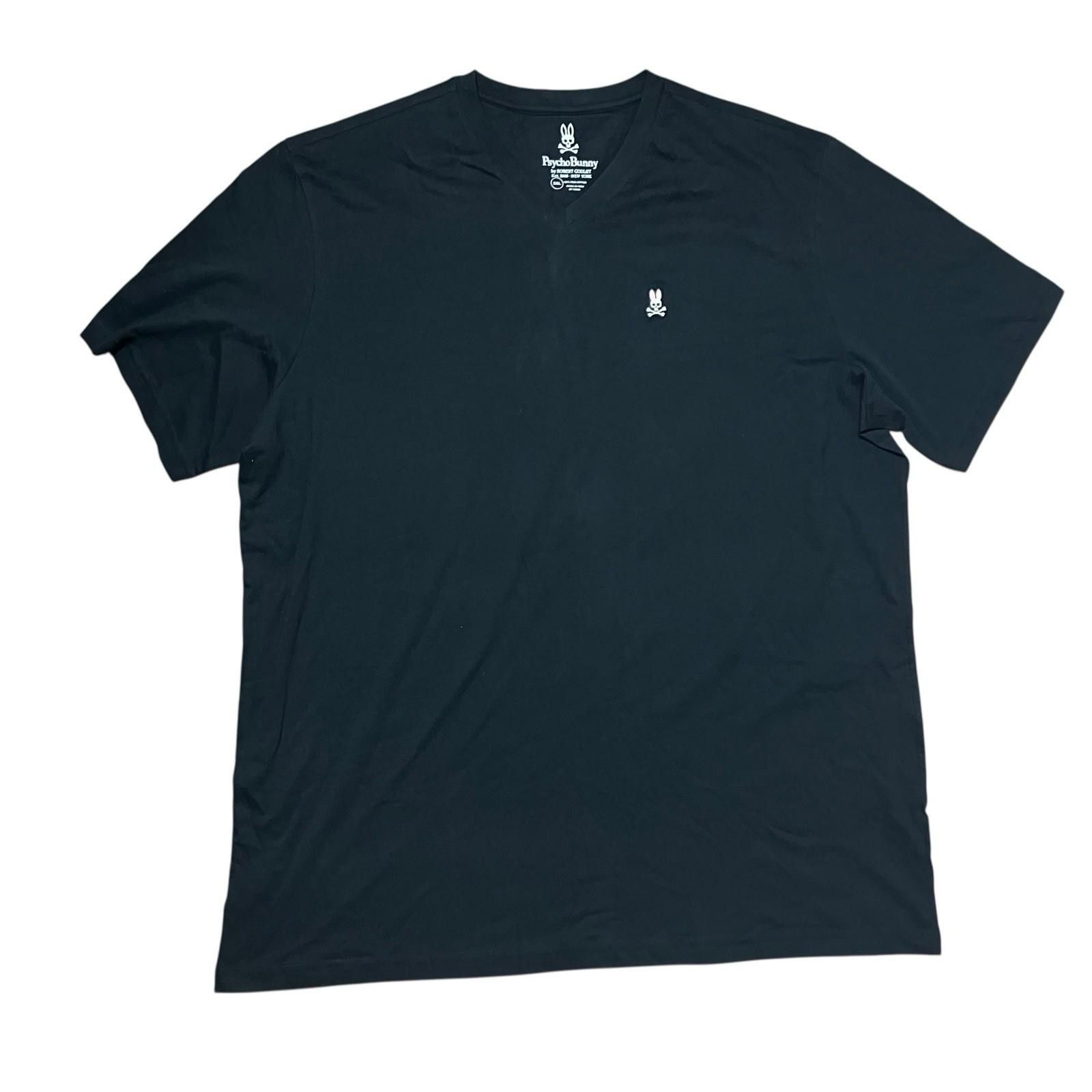 Psycho Bunny Psycho Bunny T-Shirt Mens 3XL Black V-Neck Short Sleeve Golf Size US XXL / EU 58 / 5 - 2 Thumbnail