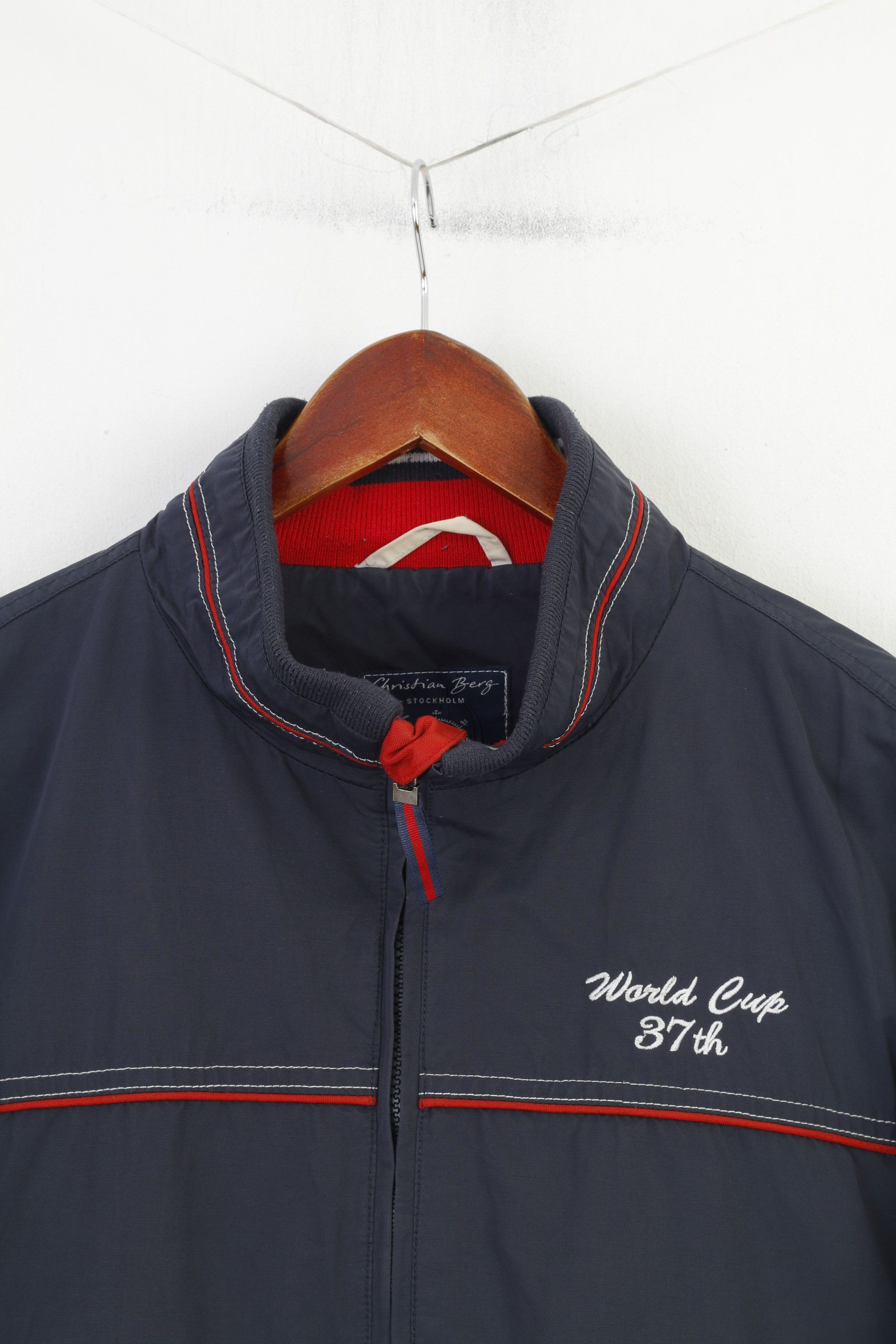 Vintage Christian Berg Men 40 M Jacket Blue Nylon Waterproof 3654 Size US M / EU 48-50 / 2 - 2 Thumbnail
