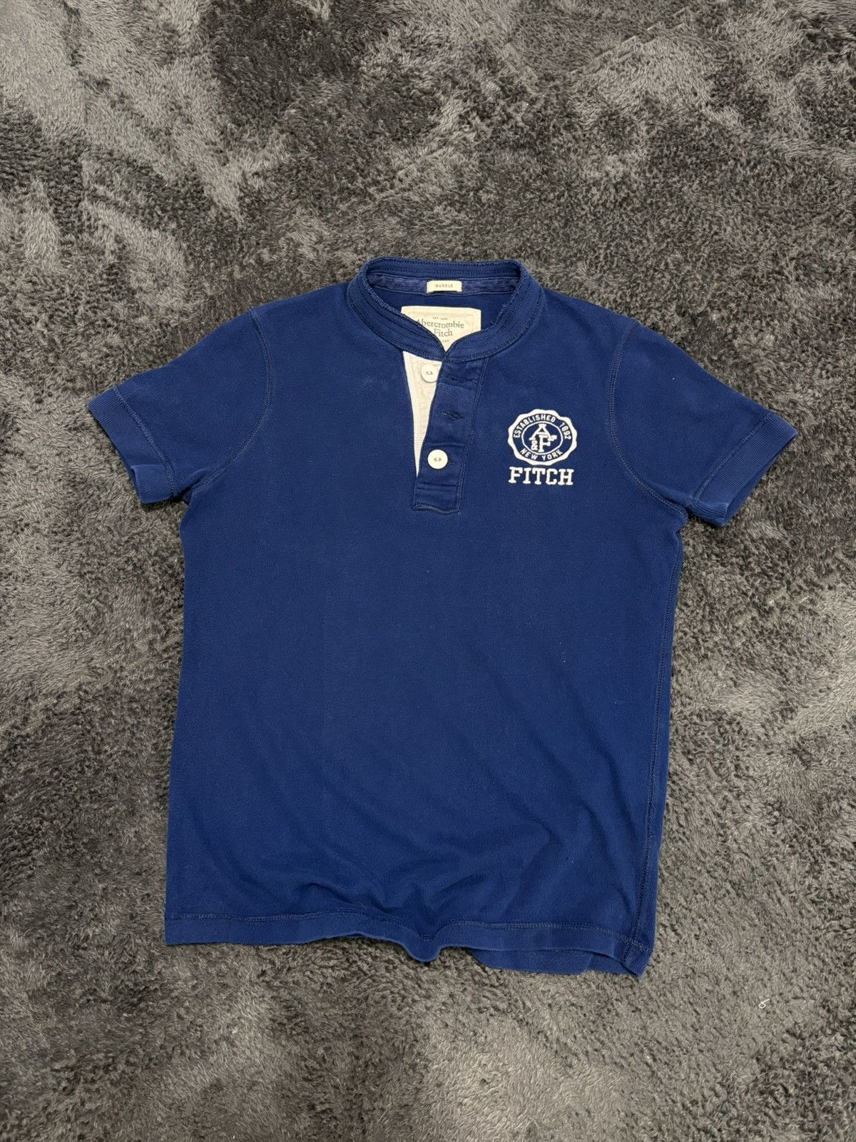 Vintage Abercrombie & Fitch Y2K Muscle Polo Tee Shirt