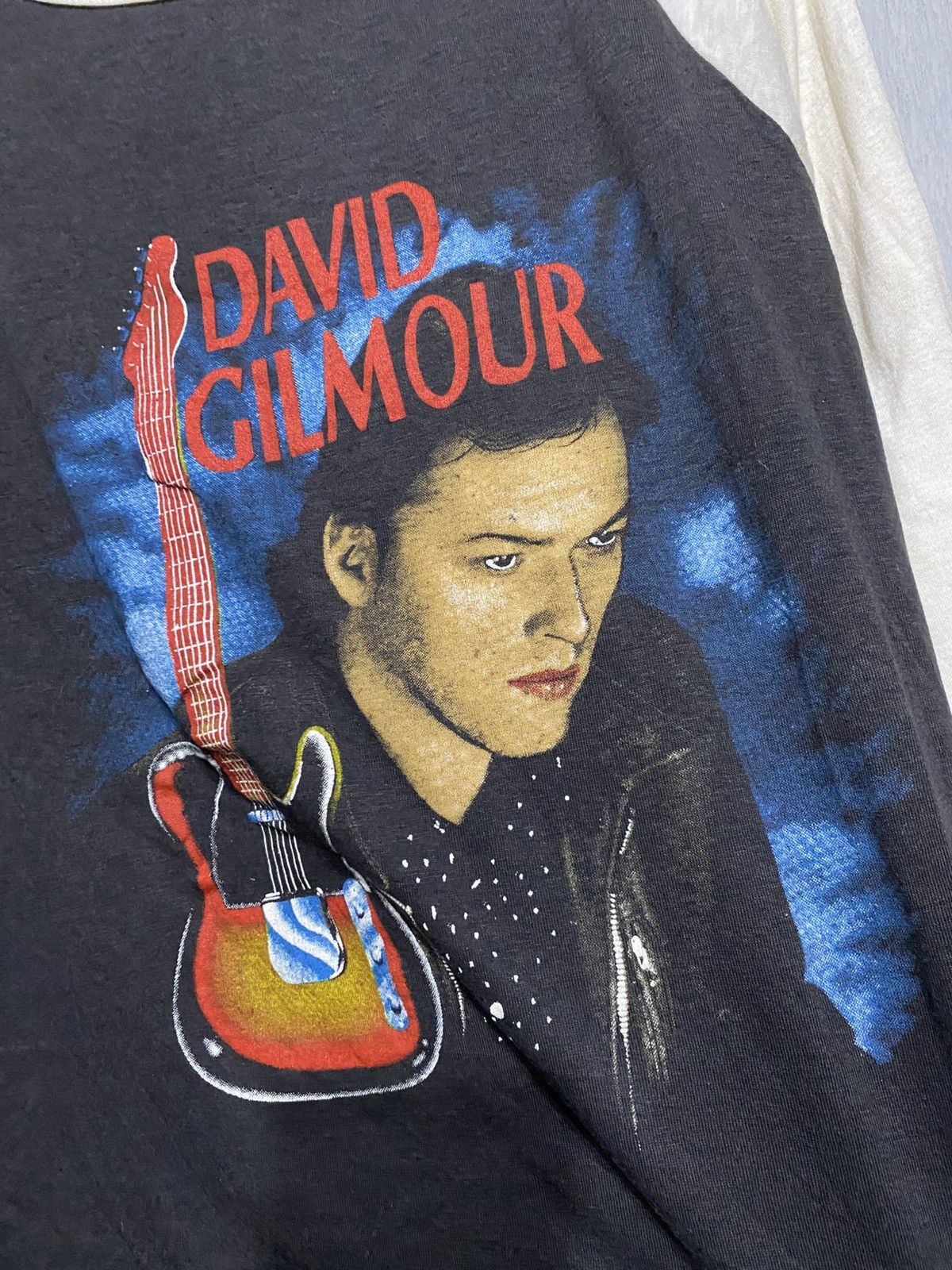 Band Tees × Vintage Vintage David Gilmour Tour 84's Raglan Tee Size US L / EU 52-54 / 3 - 3 Thumbnail