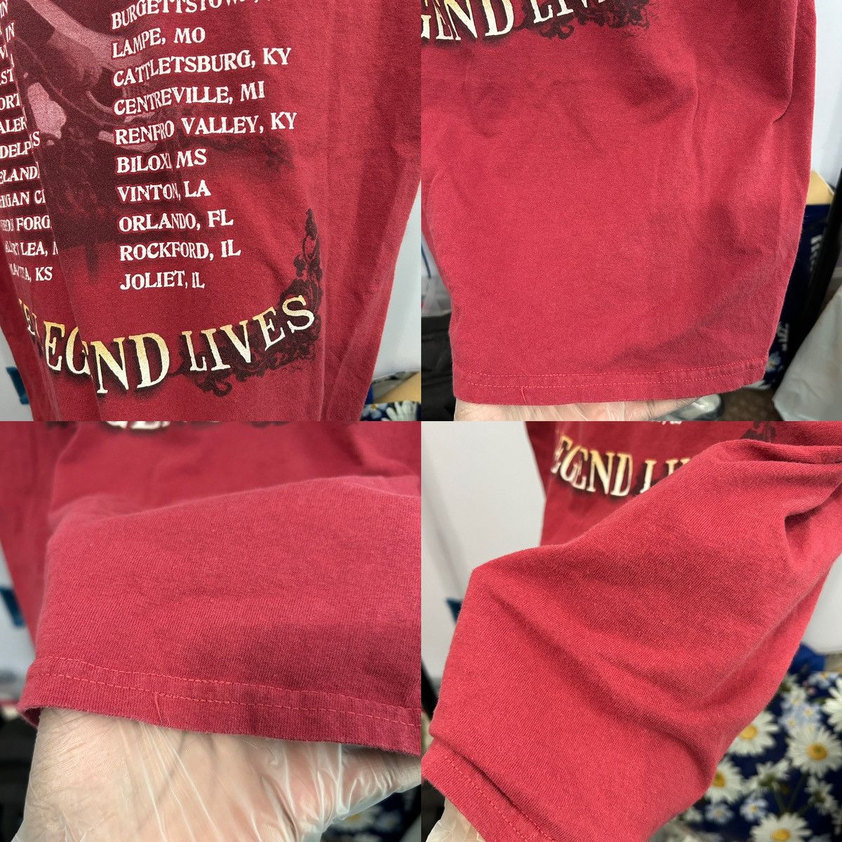 Gildan Gildan George Jones Red Large Graphic Tee Sz Large - "Dannie Size US L / EU 52-54 / 3 - 6 Thumbnail
