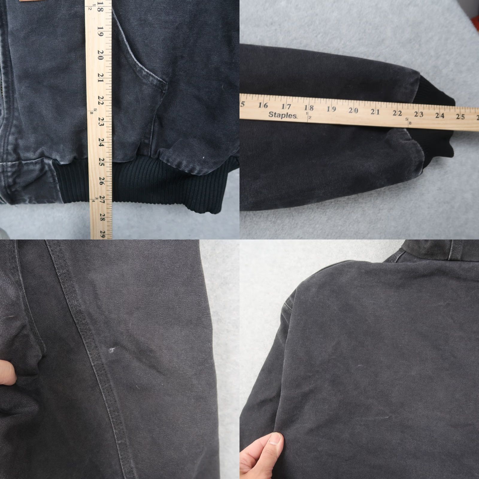 Carhartt VINTAGE Carhartt 101540 001 Washed Faded Black Sandstone Canvas Work Jacket Mens 2XL XXL Size US XXL / EU 58 / 5 - 9 Thumbnail