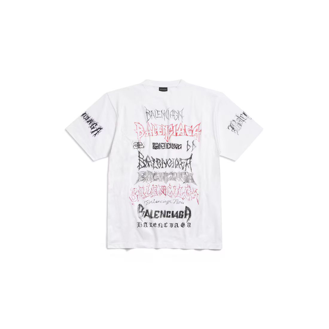 Balenciaga o1srvl11e0325 DIY Metal T-Shirt Large Fit in Multicolor Size US XXS / EU 40 - 1 Thumbnail