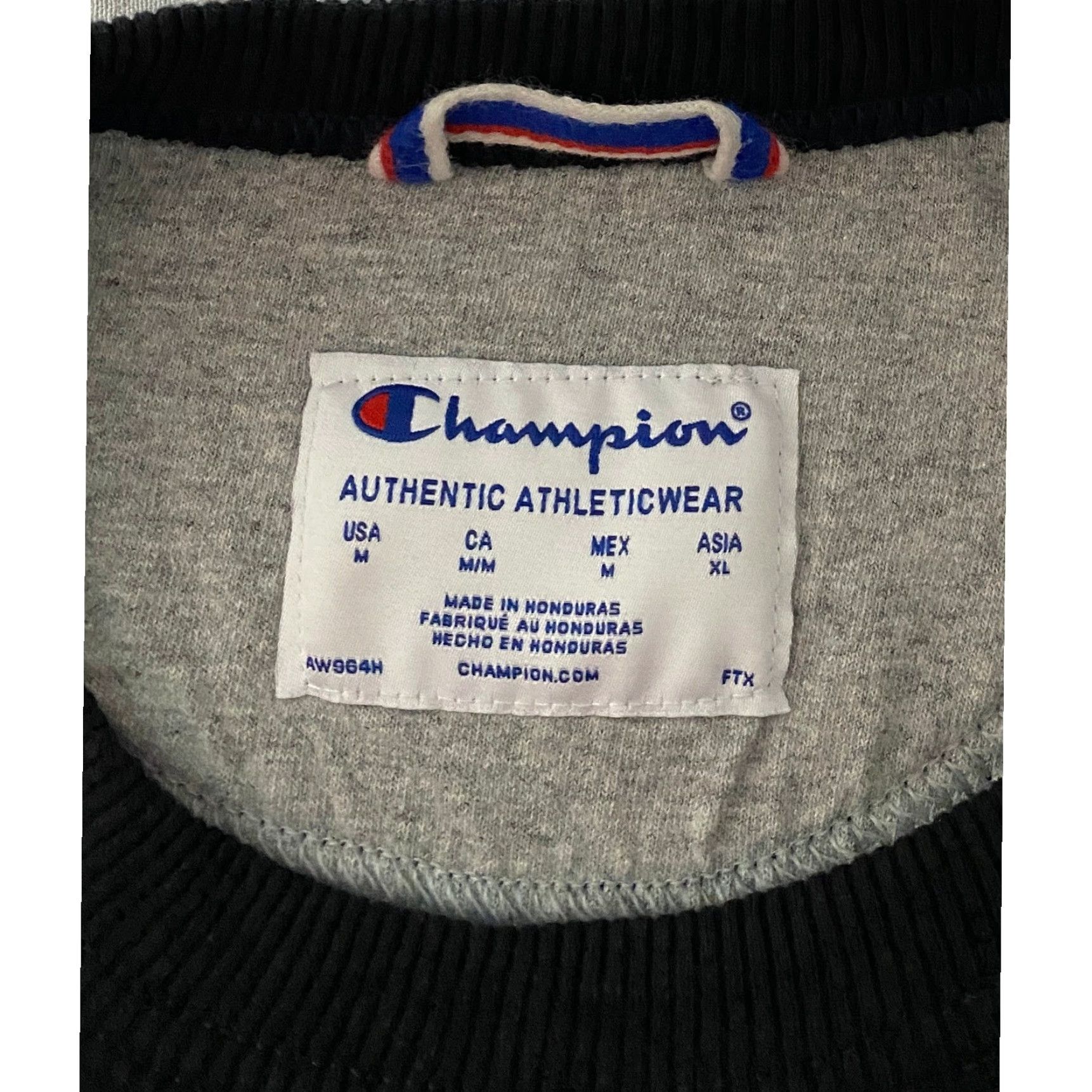 Champion Champion Sweatshirt Crewneck Black Logo Size M Mens Regular Pullover Graphic Print Fleece Cotton Polyester University Heritage 90s? Size US M / EU 48-50 / 2 - 3 Thumbnail