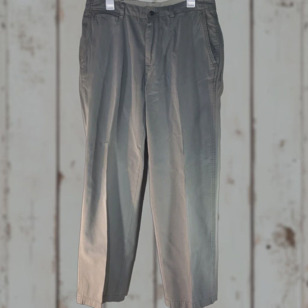 Polo Ralph Lauren VINTAGE Polo Ralph Lauren Khaki Pants Men Regular Waist 35 Inseam 30 Beige Cotton 100% Straight Fit Mens Pants Size US S / EU 44-46 / 1 - 1 Thumbnail