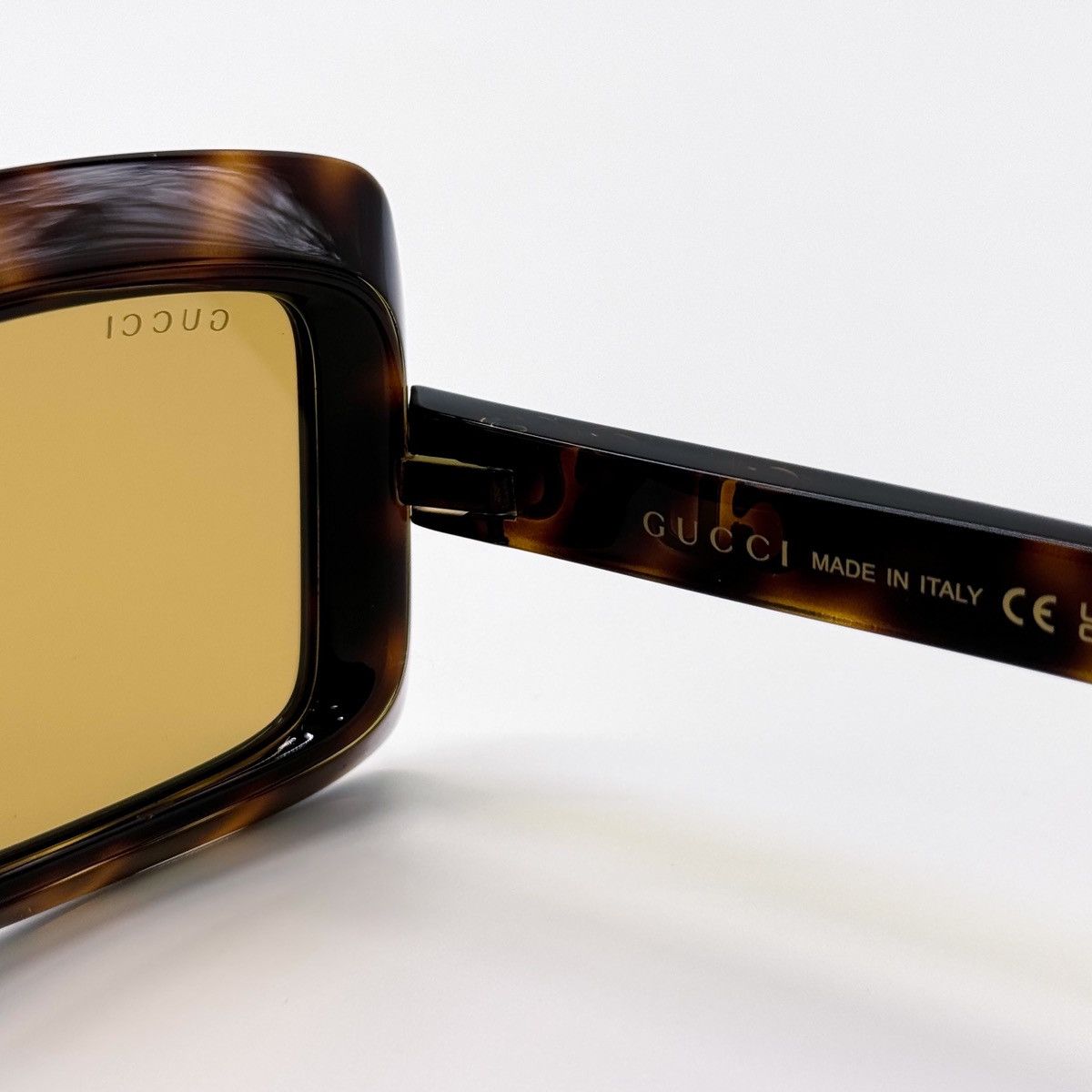 Gucci NEW GUCCI GG1718S 002 SQUARE HAVANA YELLOW WOMEN SUNGLASSES Size ONE SIZE - 11 Thumbnail