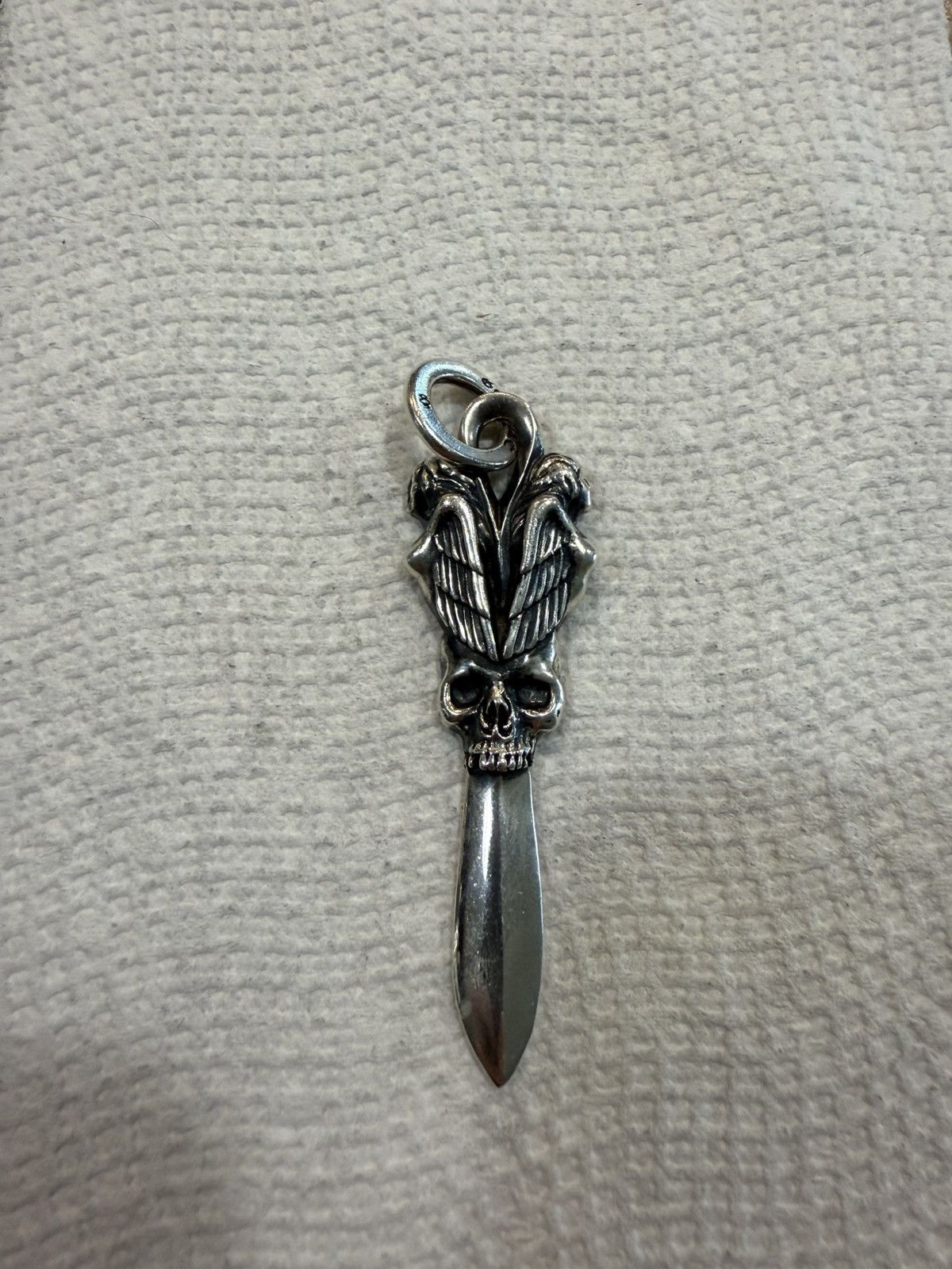 Yohji Yamamoto YOHJI YAMAMOTO GOTHIC SKULL DAGGER PENDANT + CHAIN Size ONE SIZE - 4 Thumbnail