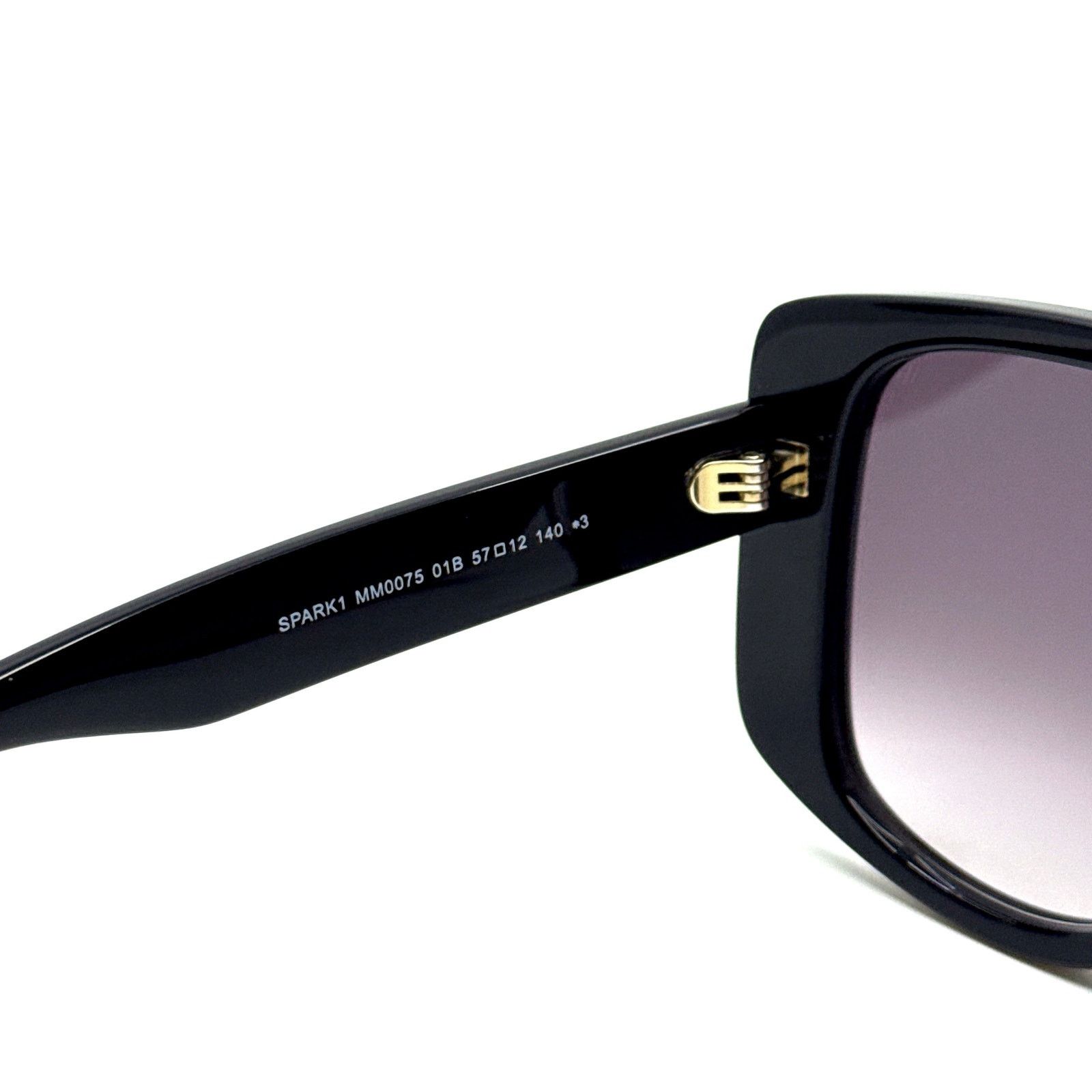 Max Mara New, MAXMARA Sunglasses Spark1 MM0075 01B Authentic Size ONE SIZE - 9 Thumbnail