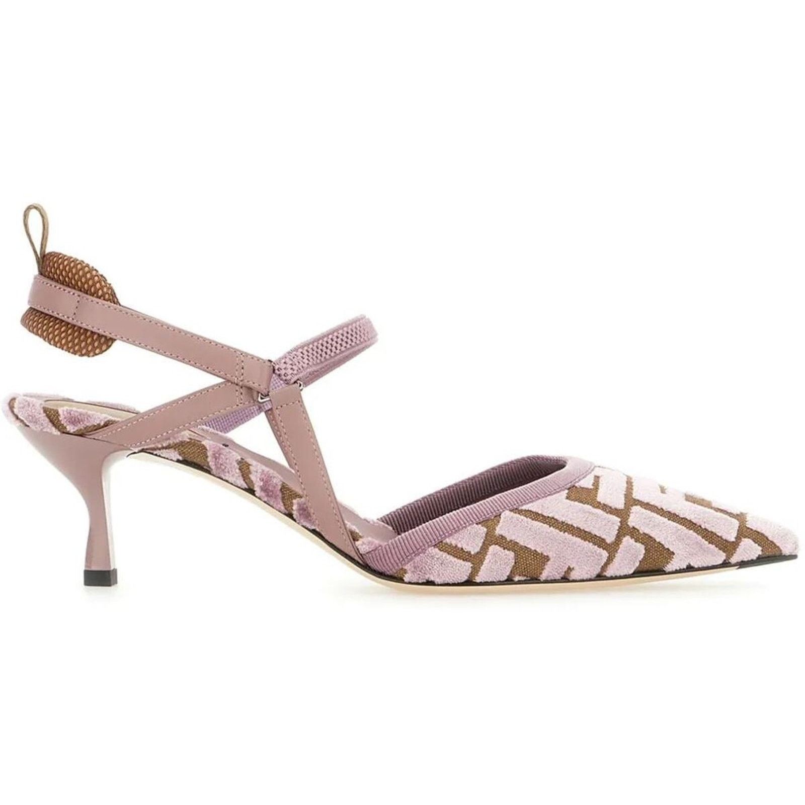 Fendi Fendi Colibri Lite Mauve Pink FF Logo Pointed Slingback 55 Size US 9 / IT 39 - 6 Thumbnail