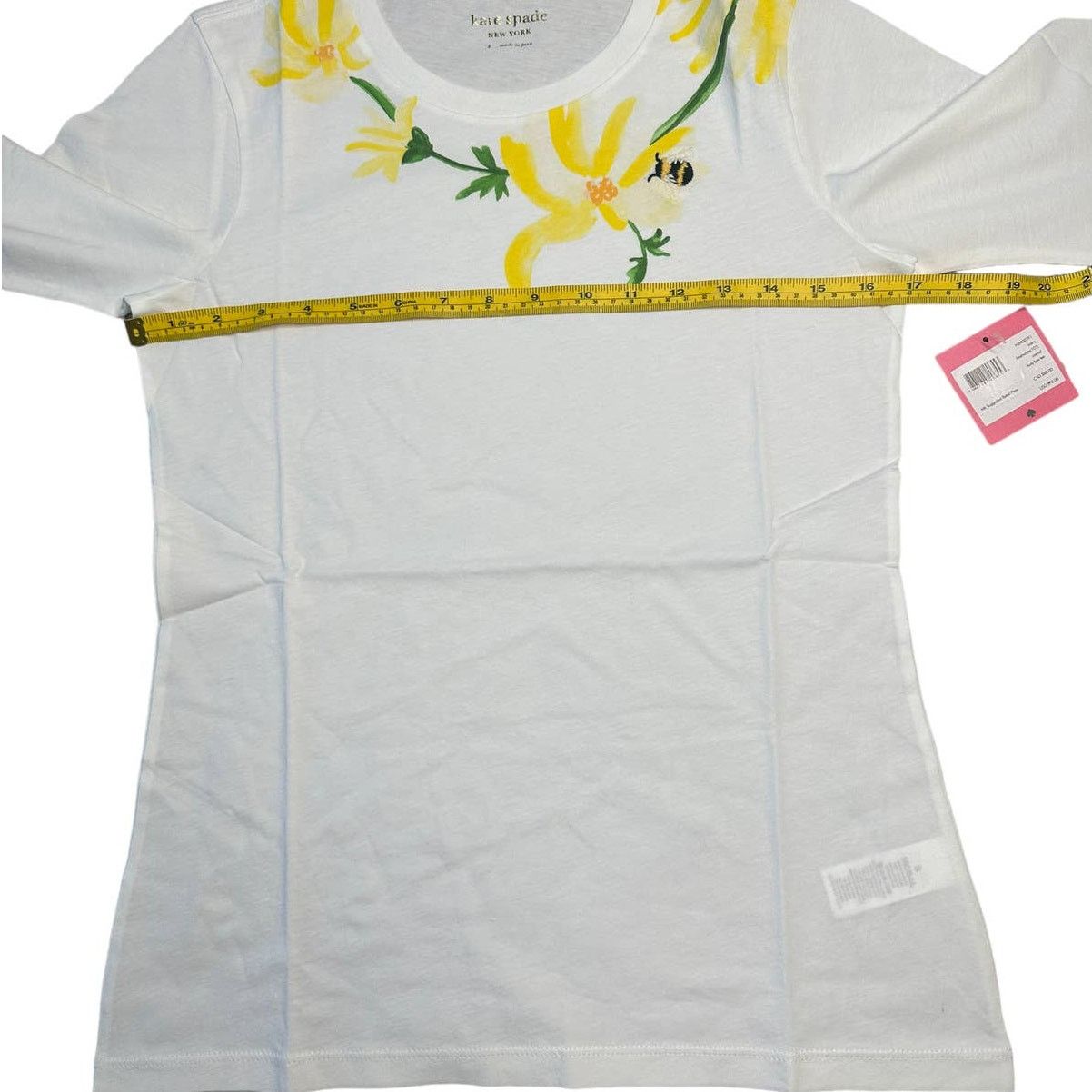 Kate Spade Kate Spade Busy Bee Casual Tee Small in Fresh White Size S / US 4 / IT 40 - 5 Thumbnail
