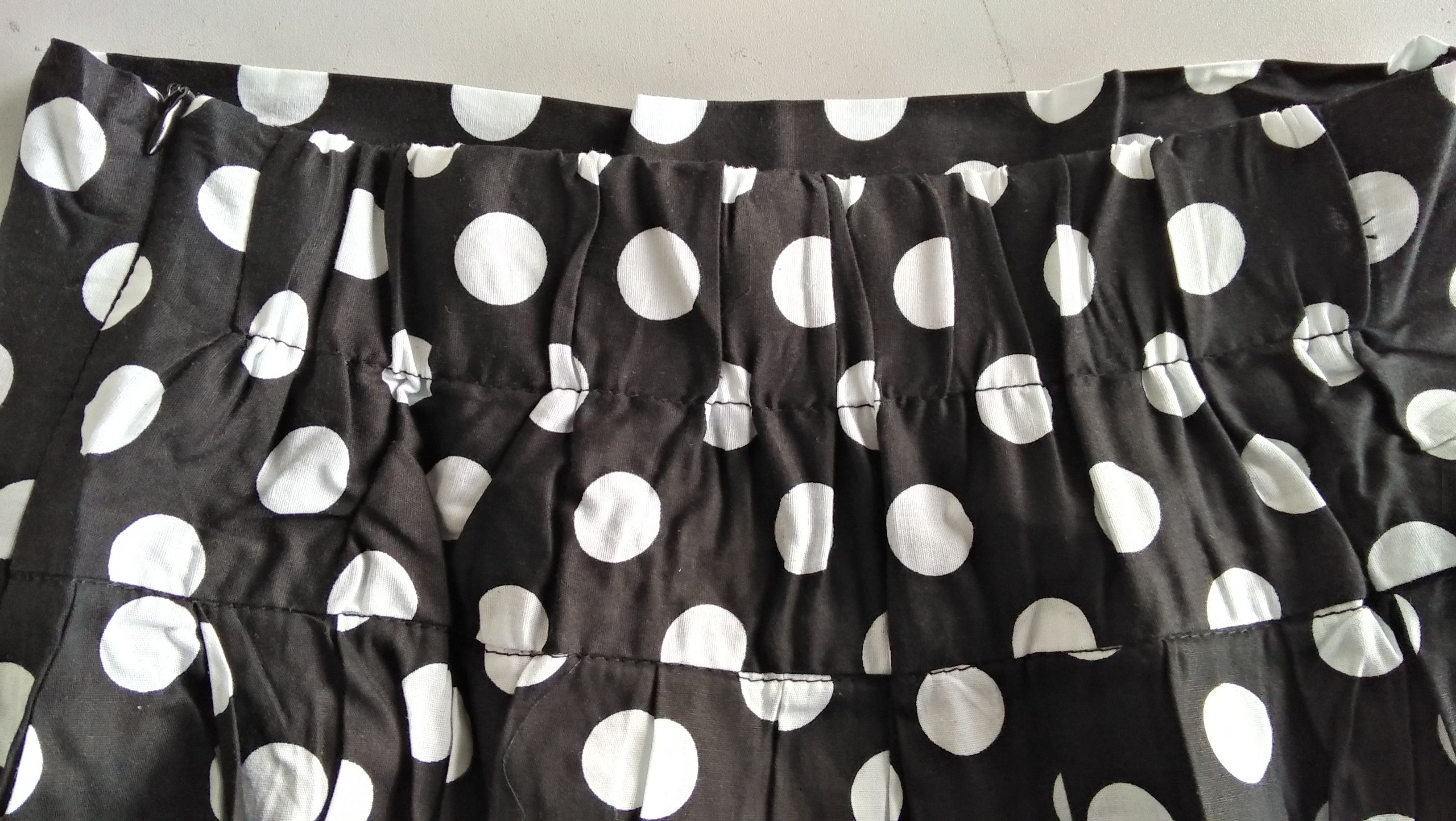 Other Black white polka dot,long skirt,cotton,vintage style Size 30" / US 8 / IT 44 - 4 Thumbnail