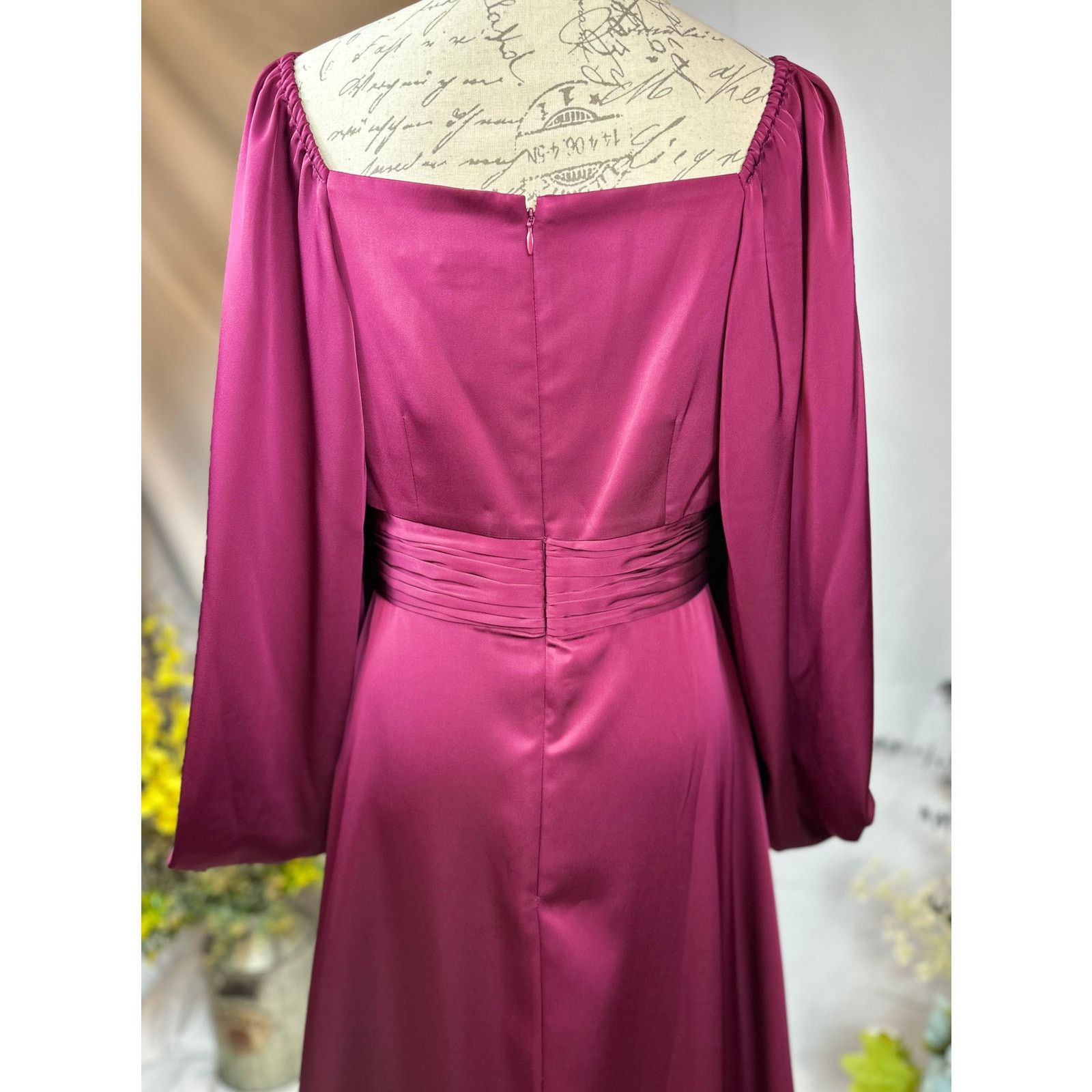 Sachin & Babi Sachin & Babi Women's Burgundy Bryant Gown Front Slit 6 Size M / US 6-8 / IT 42-44 - 12 Thumbnail