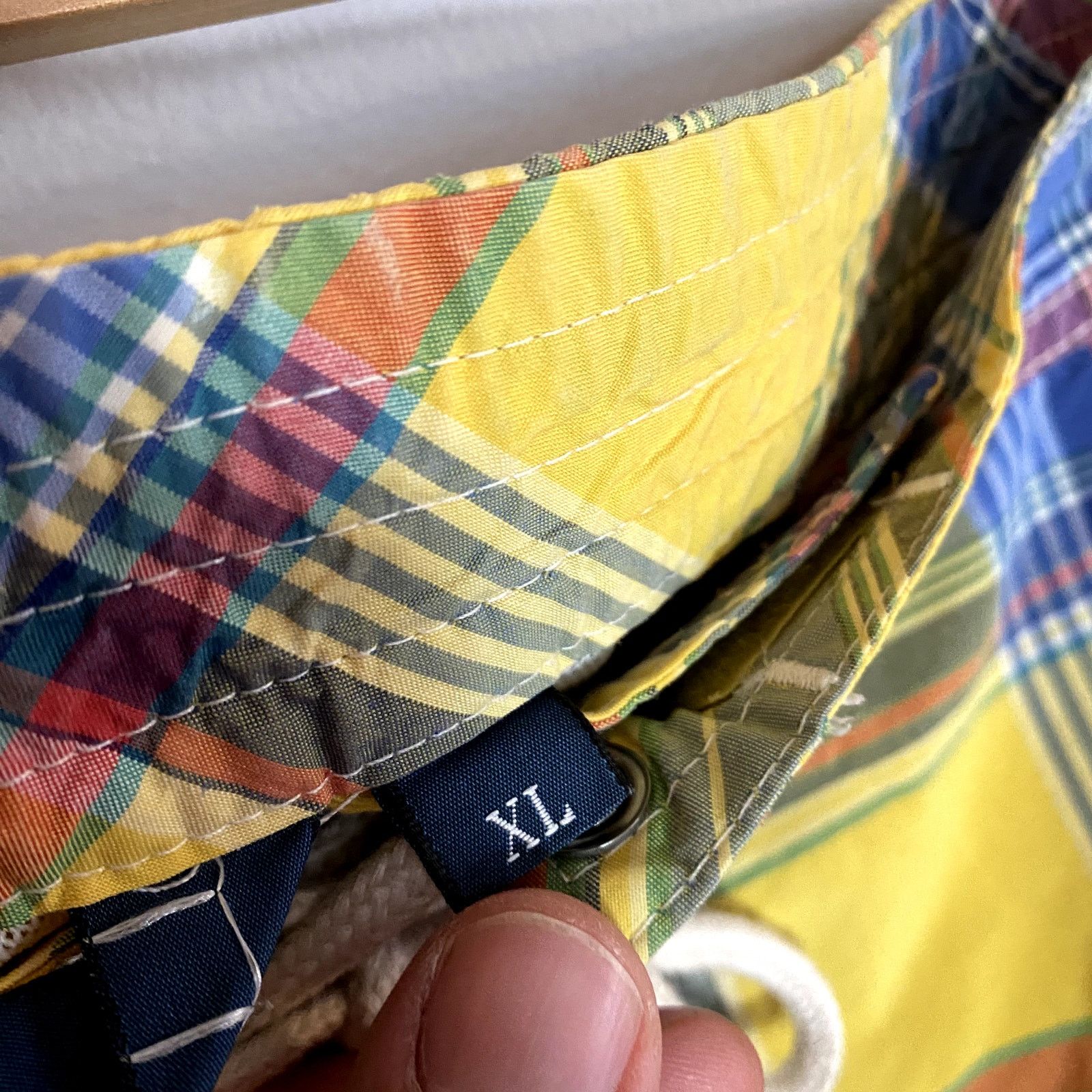 Polo Ralph Lauren × Vintage Vintage Polo Ralph Lauren Plaid Yellow Swim Trunks Size US 40 / EU 56 - 7 Thumbnail