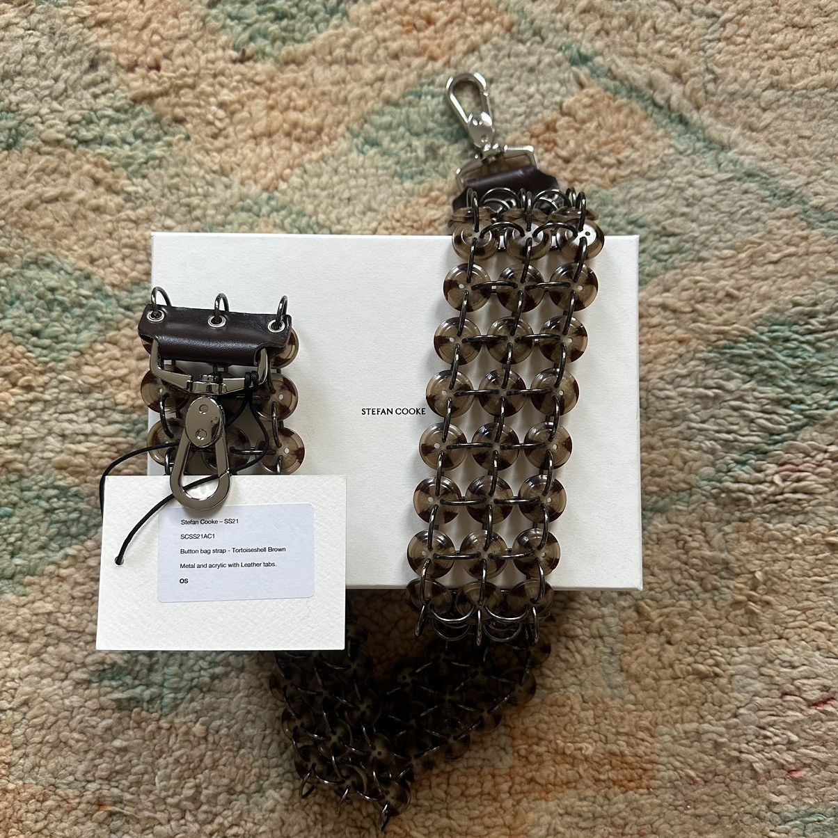 Stefan Cooke BRAND NEW Stefan Cooke Brown Button Bag Strap | Grailed