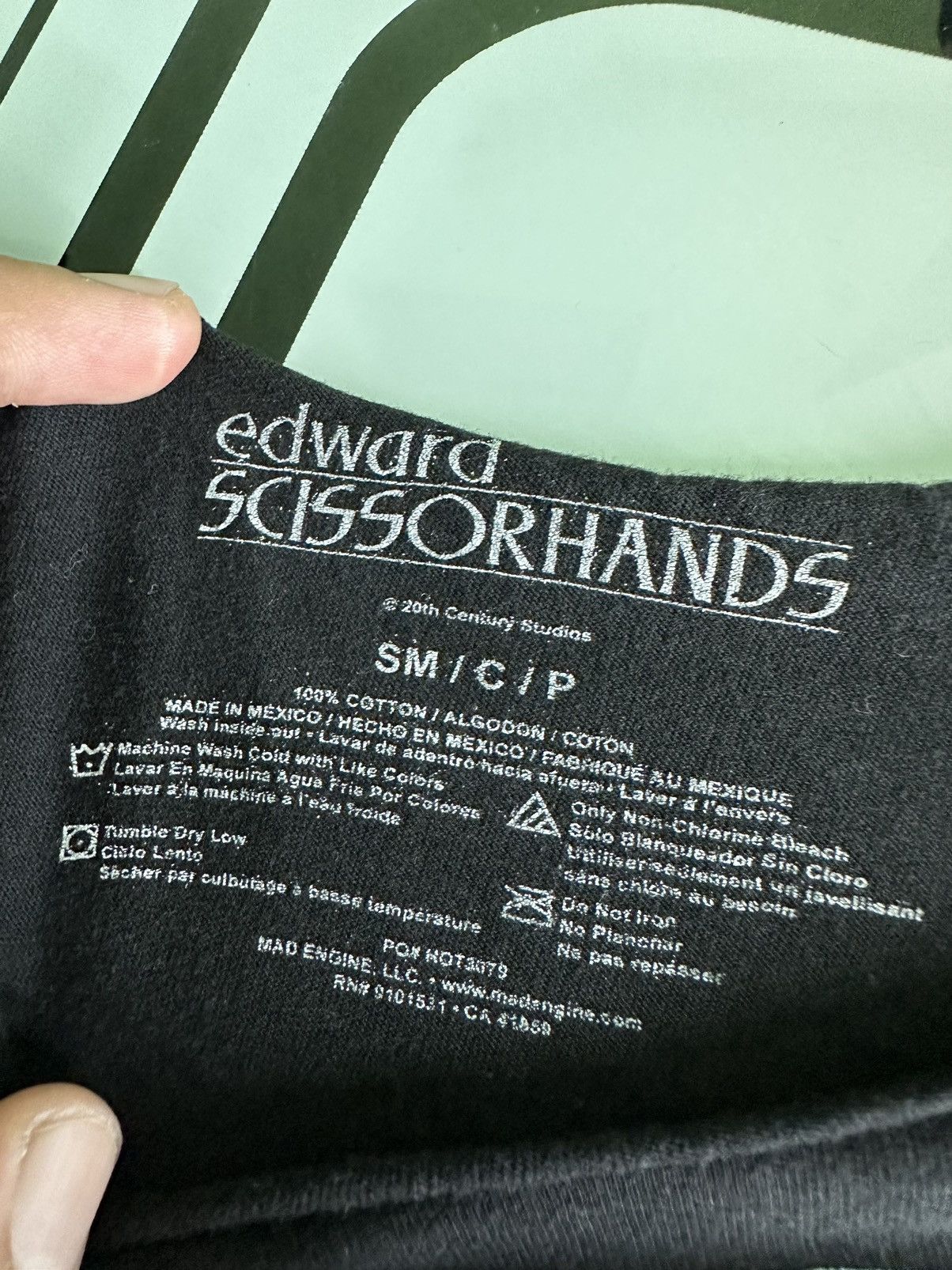 Vintage Edward Scissorhands Tim Burtons Goth Movie Promo Tee Size US S / EU 44-46 / 1 - 14 Thumbnail